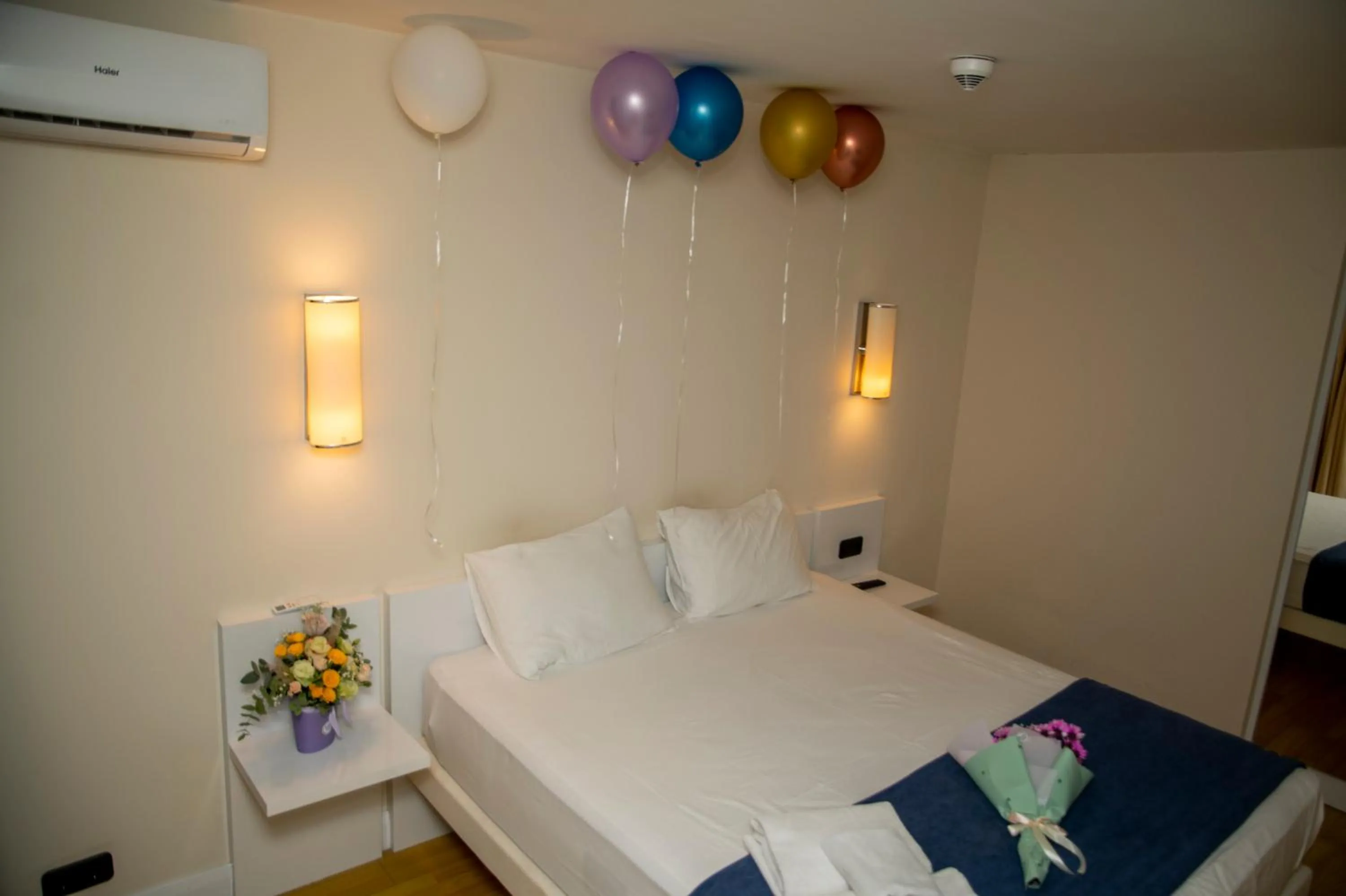 Bed in Orbi City Hotel