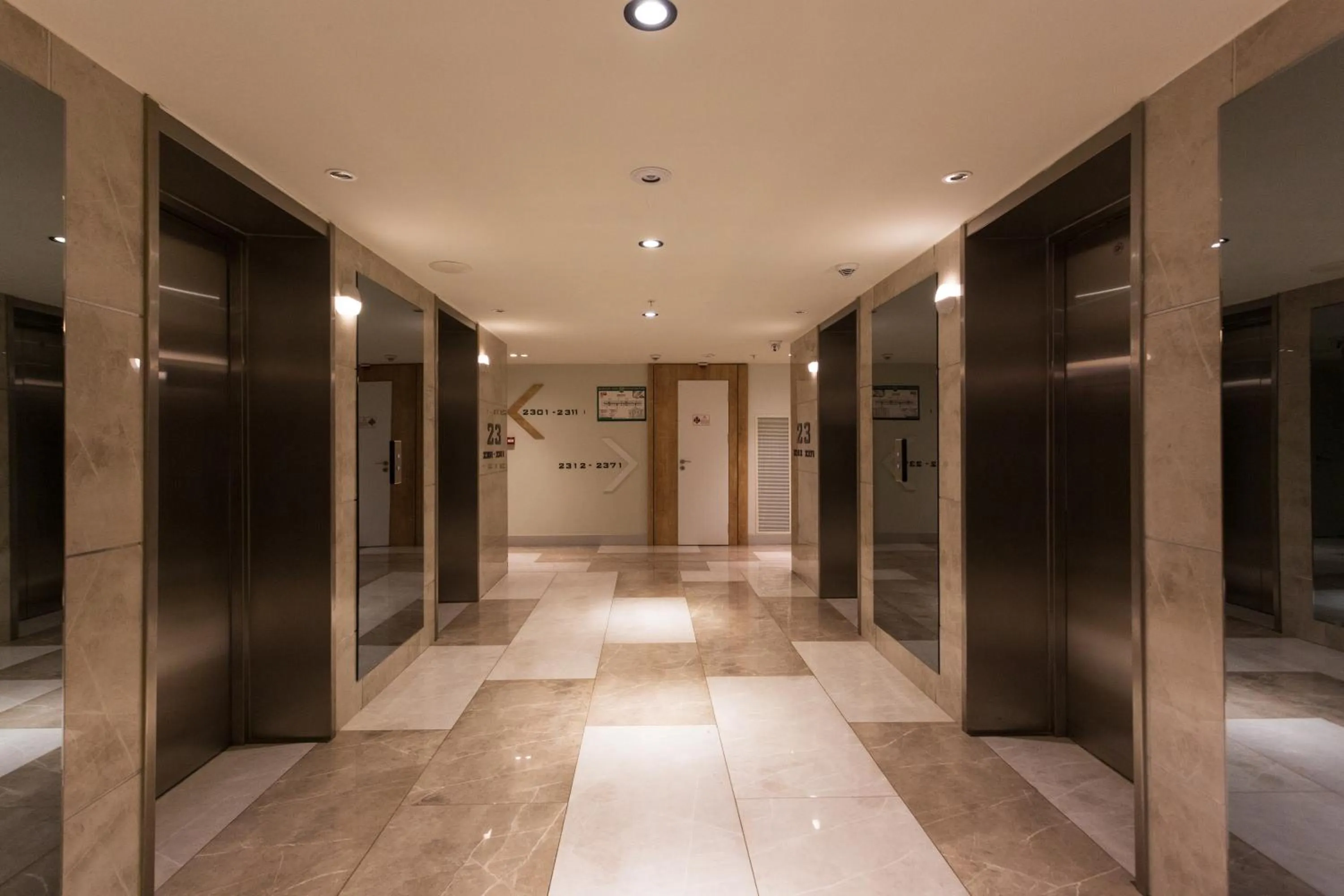 elevator in Orbi City Hotel