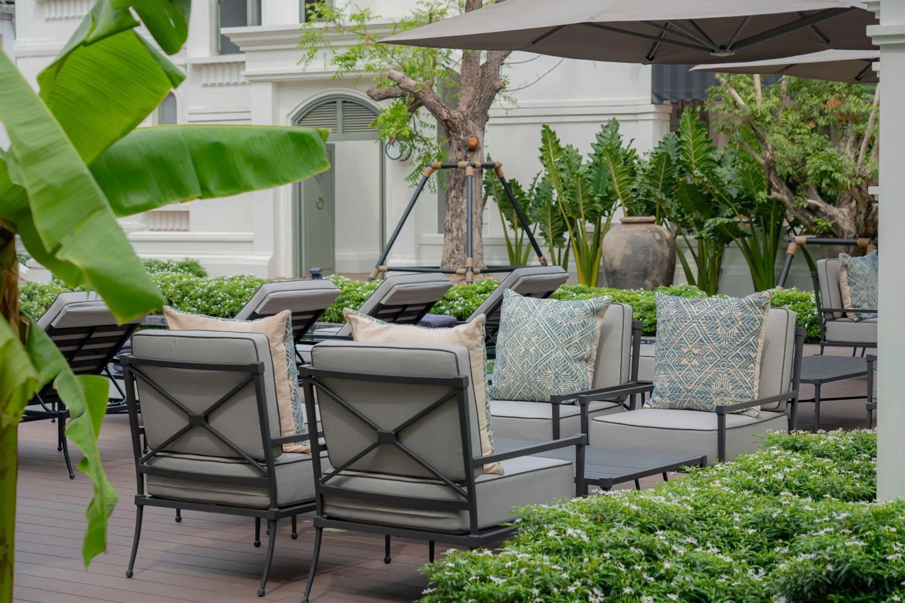 Garden in Souphattra Heritage Vientiane