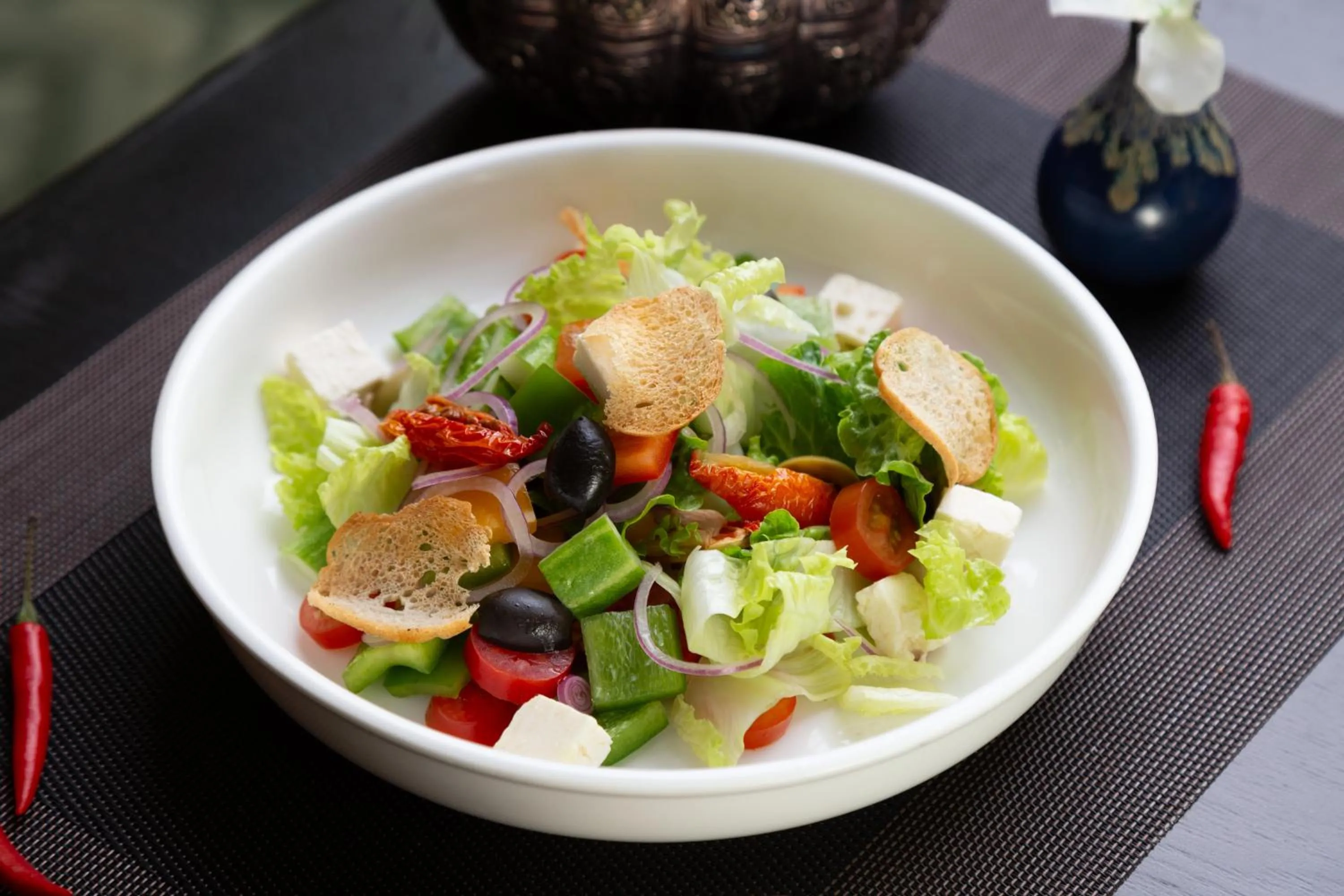 Food close-up in Caravan Hotel by EHM