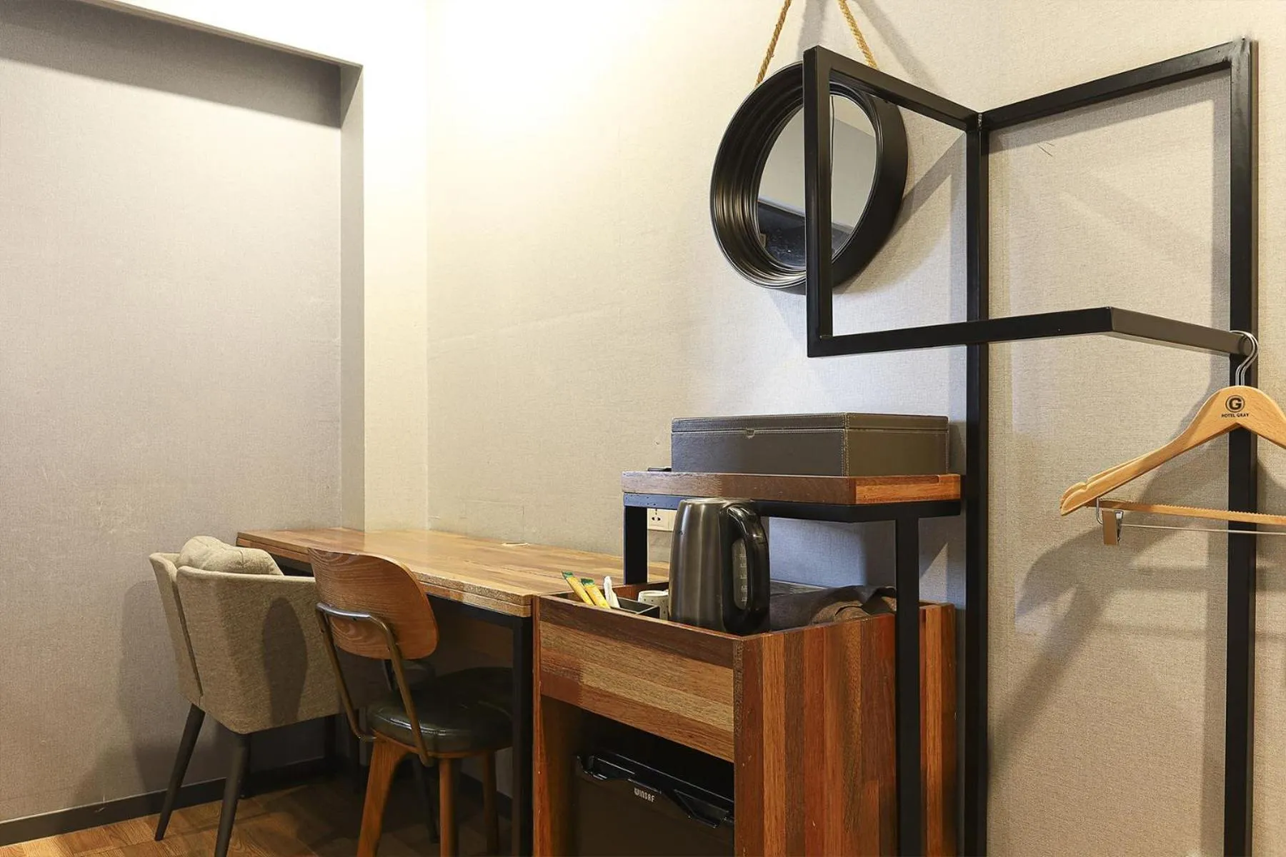 Decorative detail in Hotel Gray