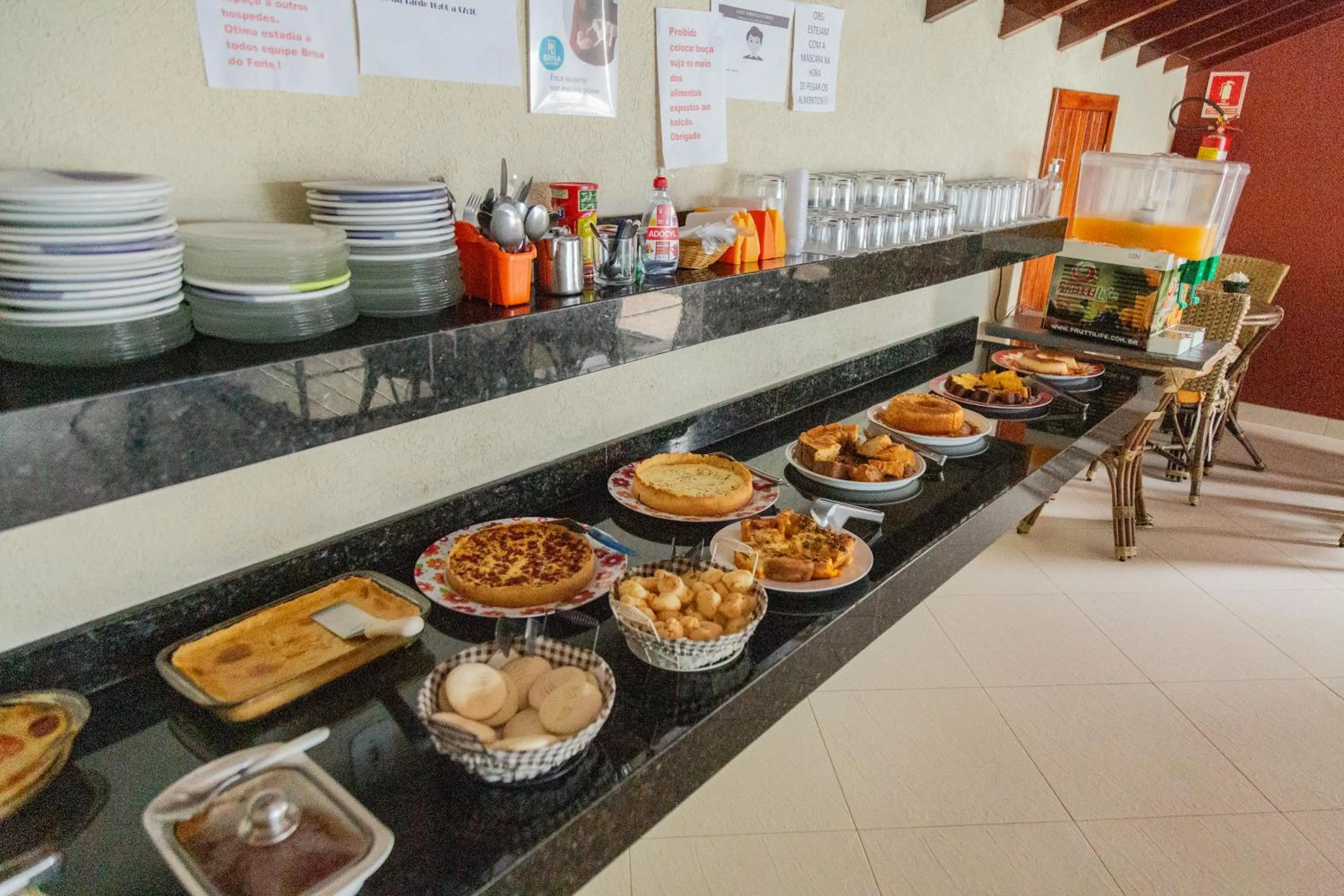 Breakfast in Pousada Brisa do Forte