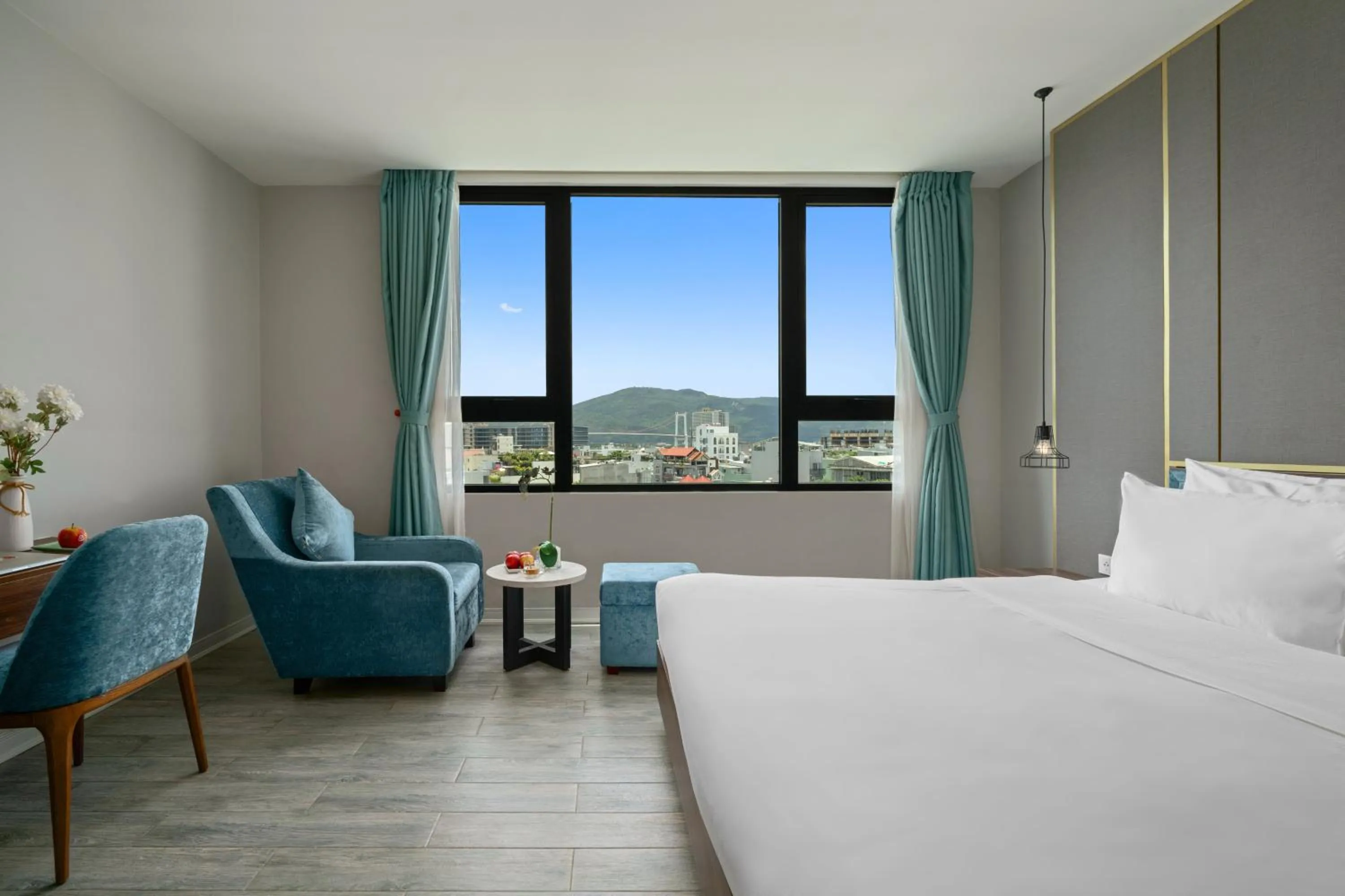 Natural landscape, Bed in Lupin Boutique Hotel Danang