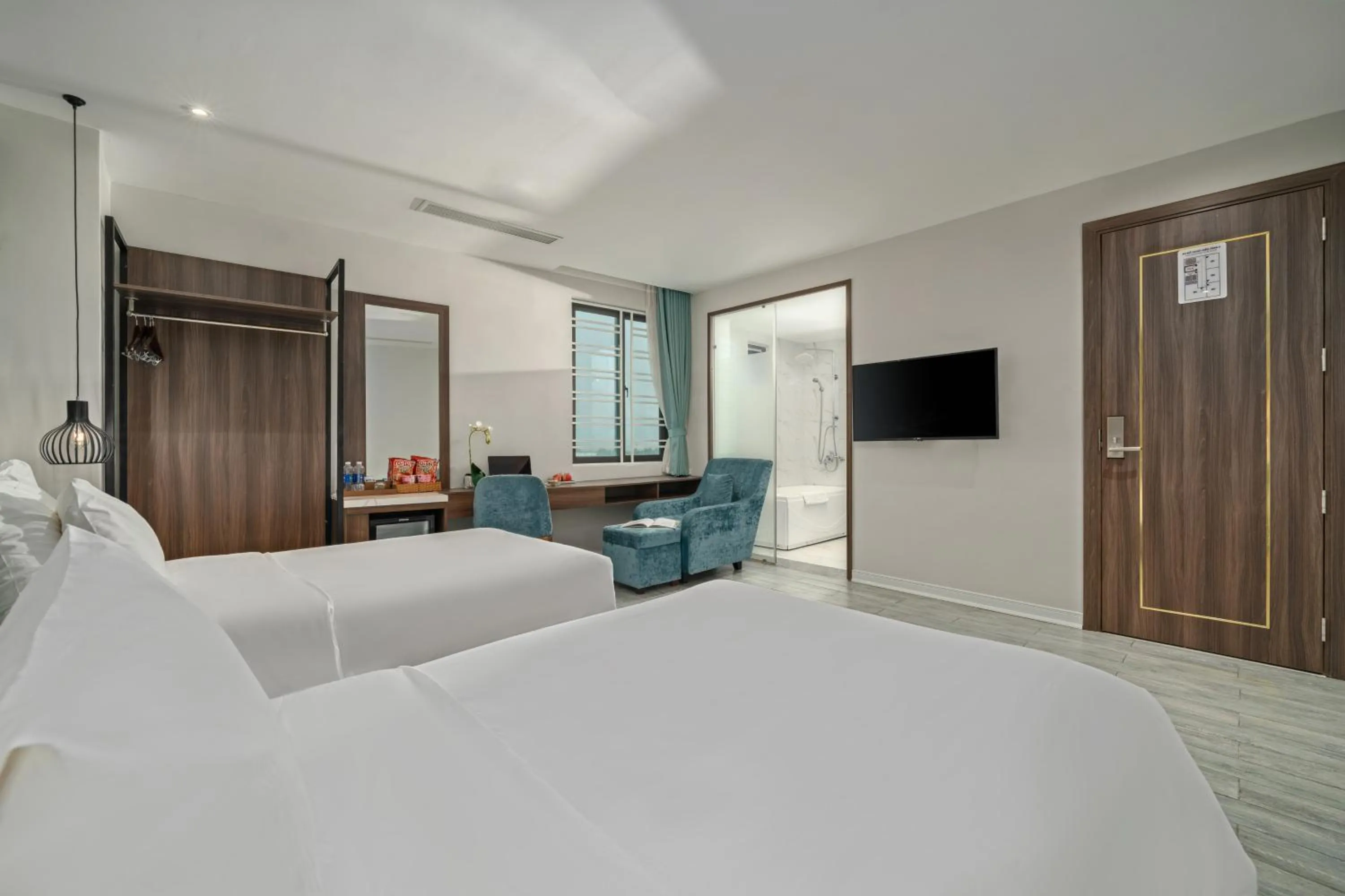 Bed in Lupin Boutique Hotel Danang