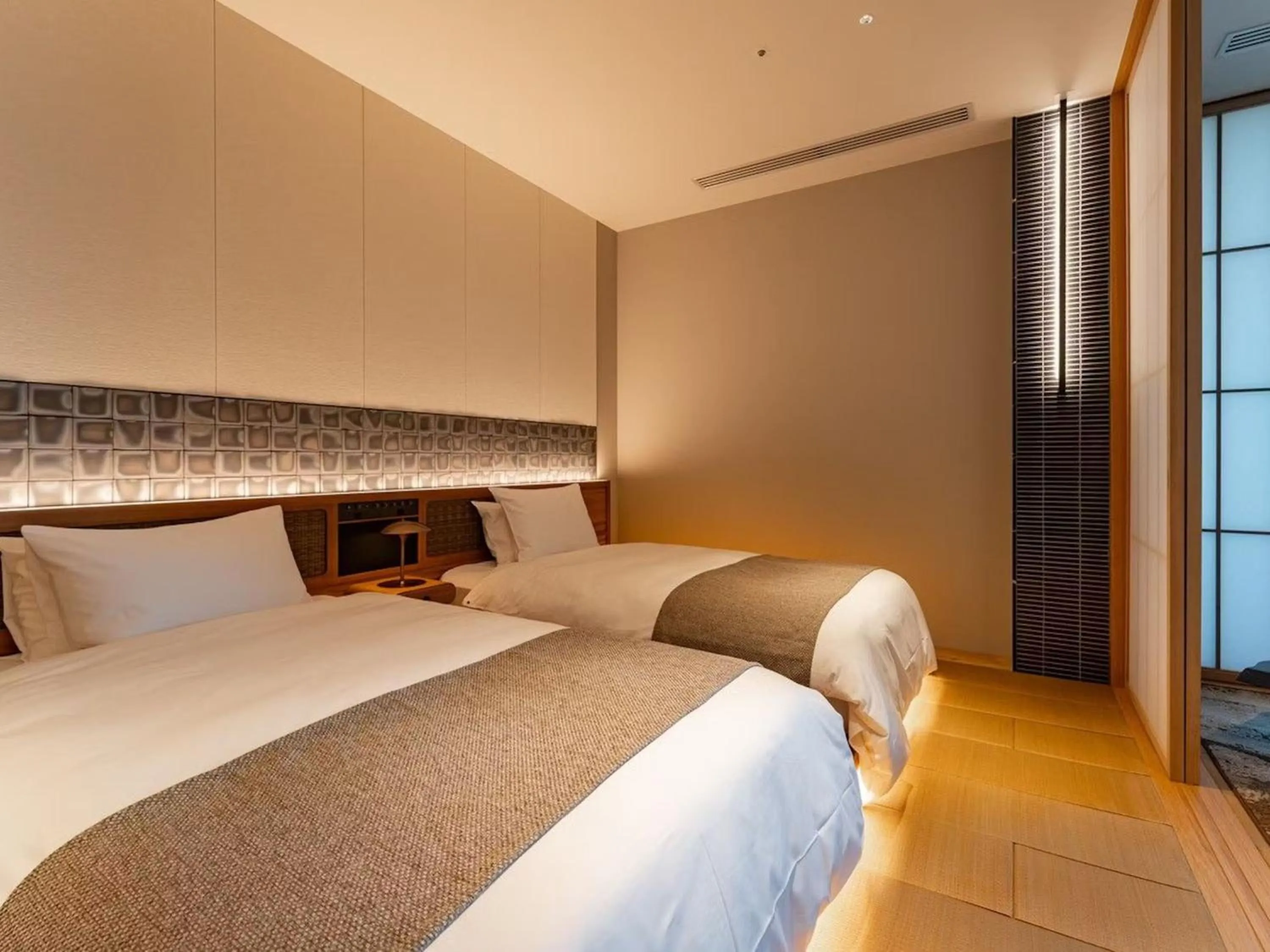 Photo of the whole room, Bed in GREENITY IWATA