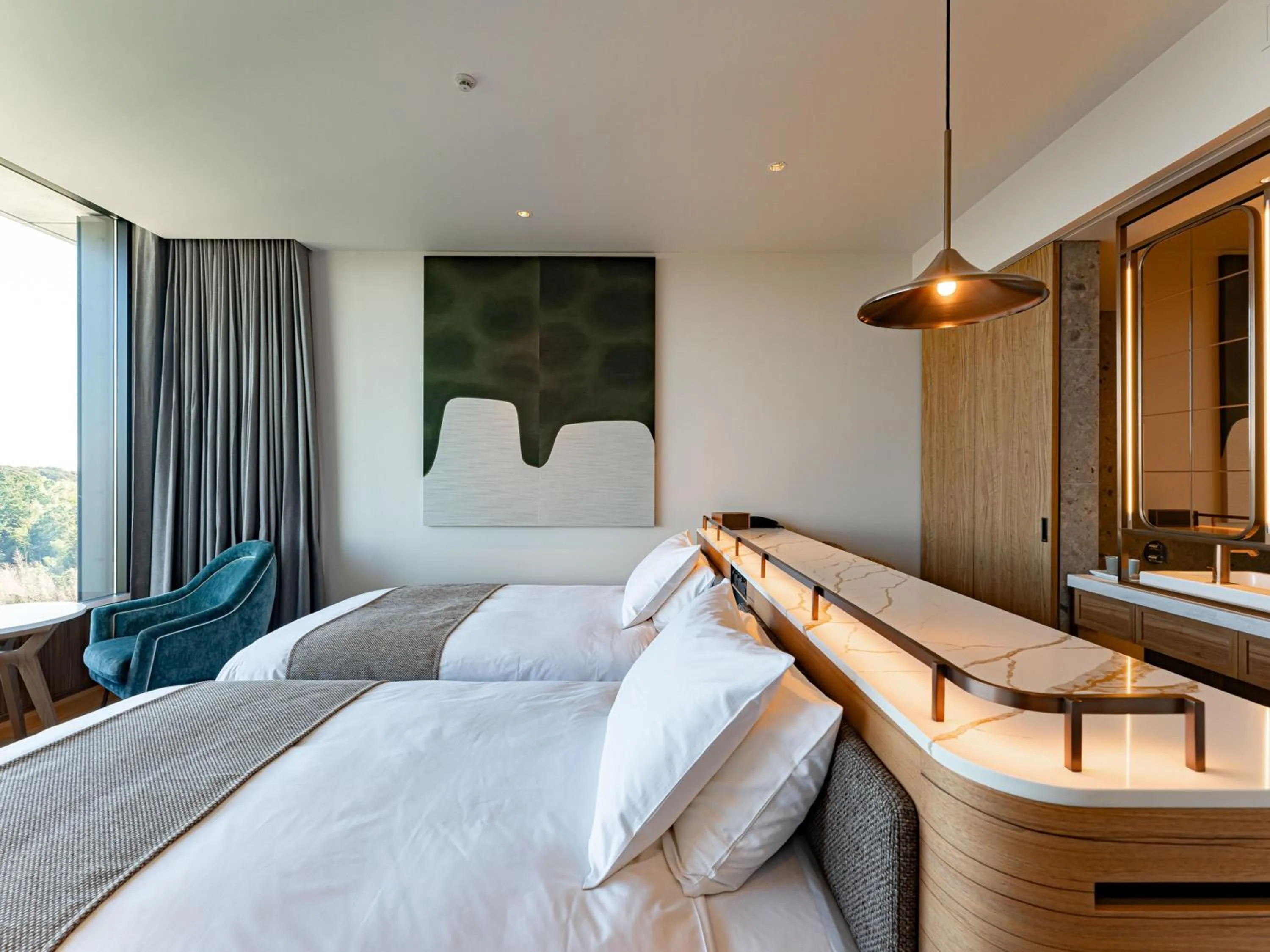 Photo of the whole room, Bed in GREENITY IWATA