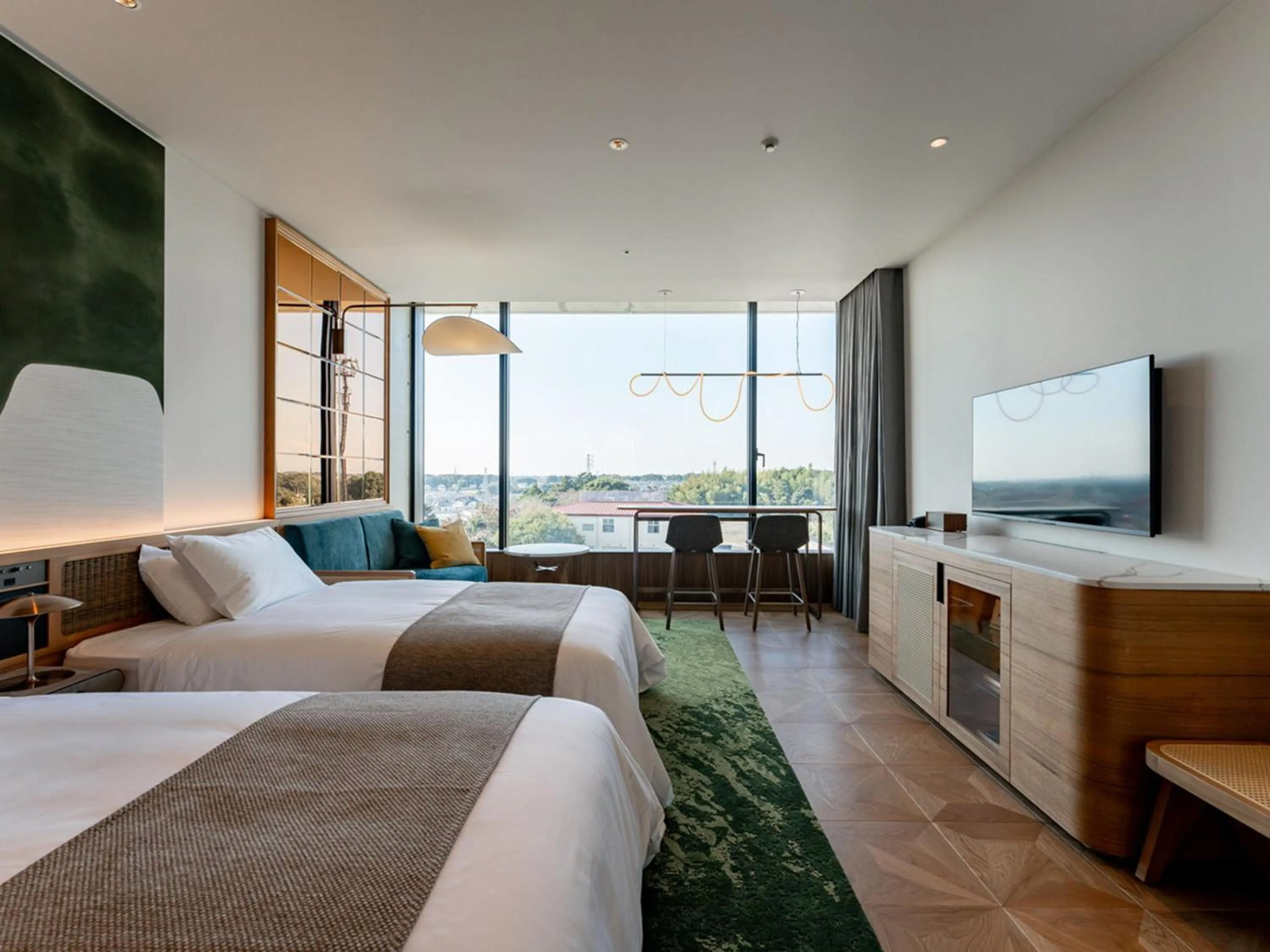 Photo of the whole room, Bed in GREENITY IWATA