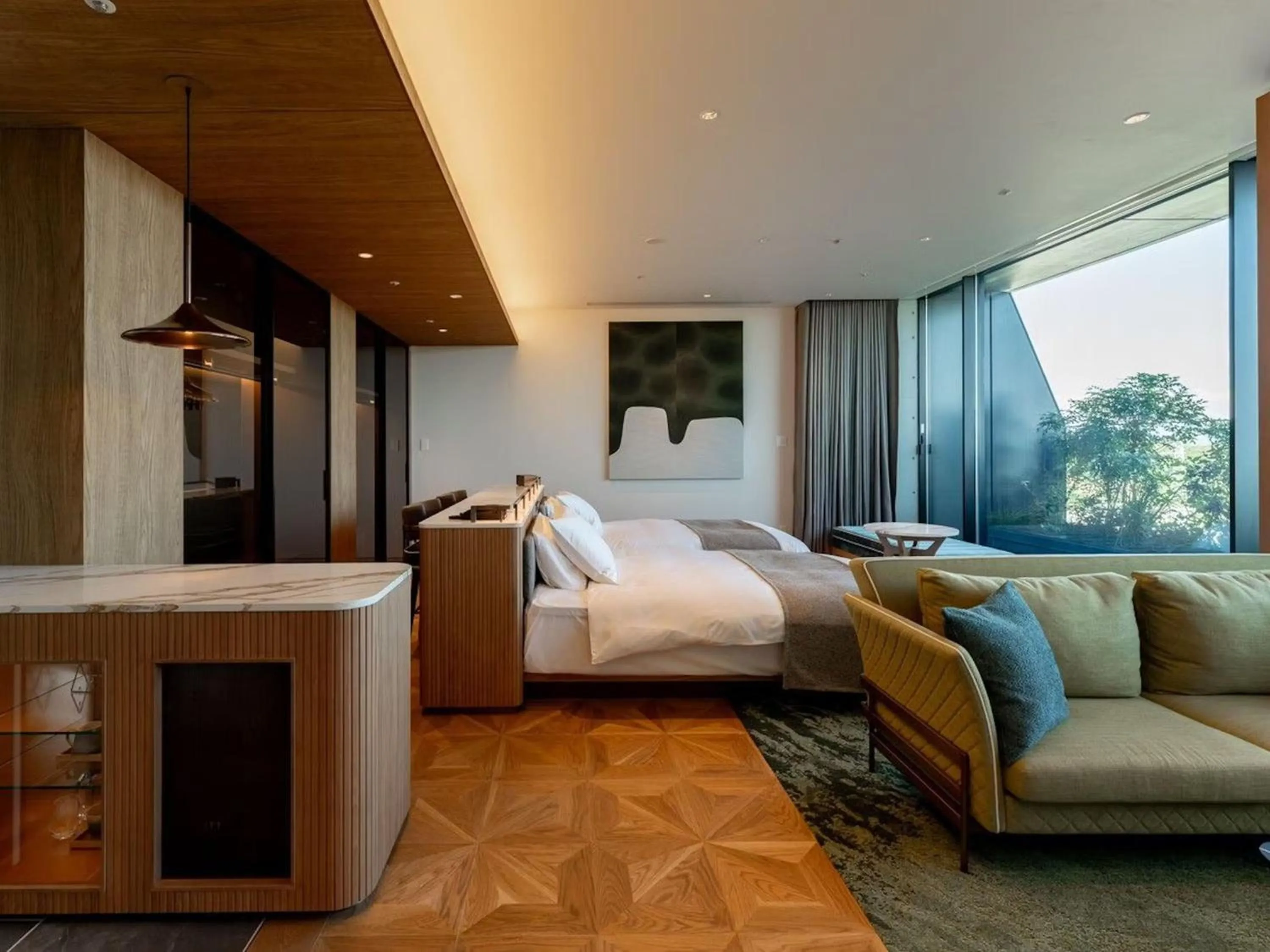 Photo of the whole room, Bed in GREENITY IWATA