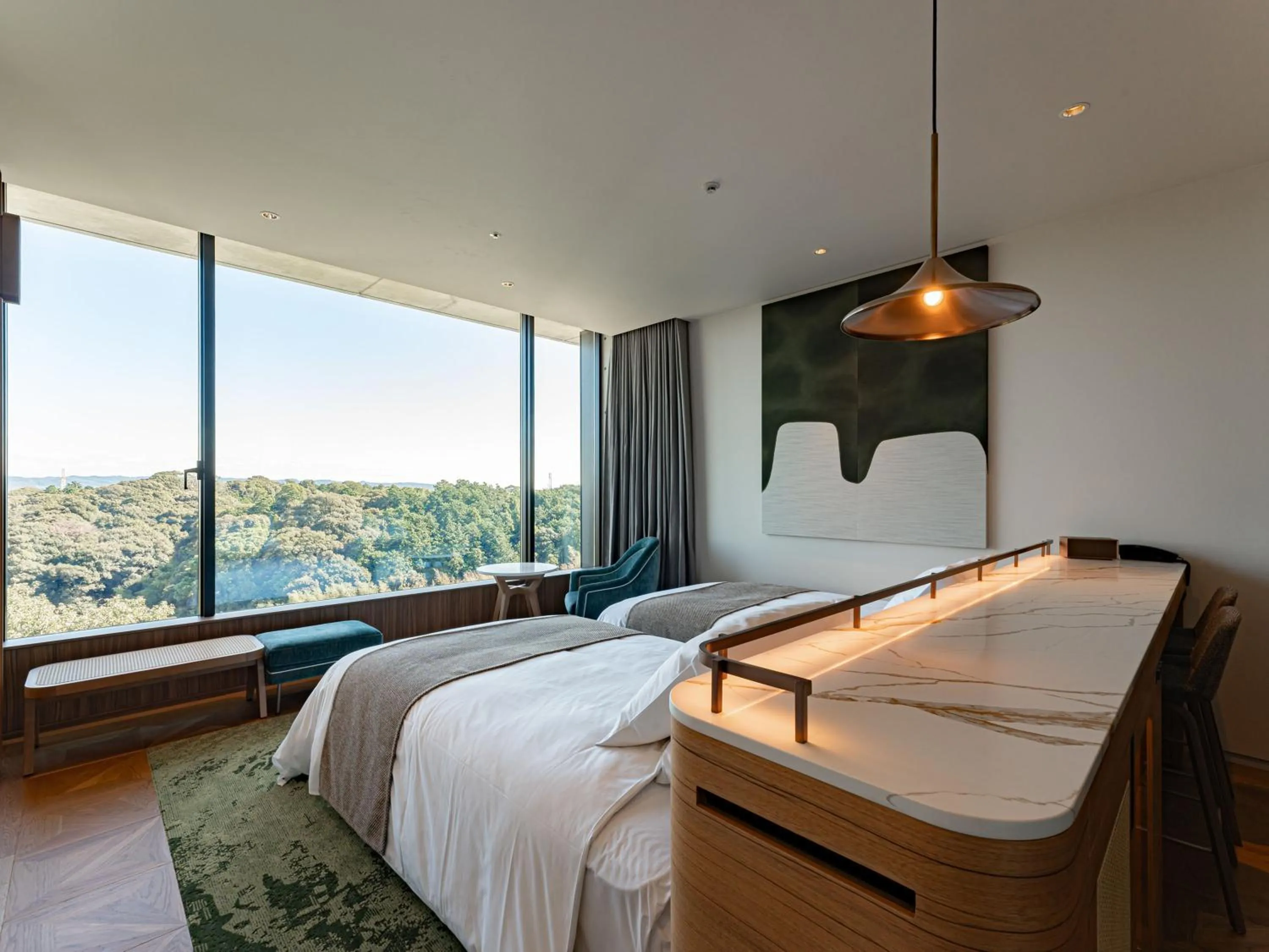 Photo of the whole room, Bed in GREENITY IWATA