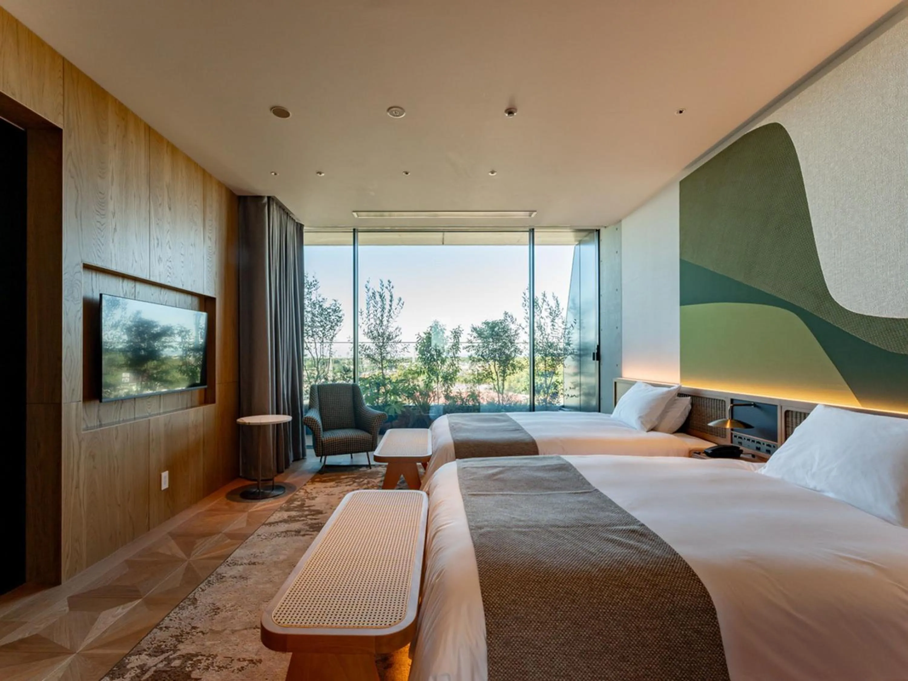 Photo of the whole room, Bed in GREENITY IWATA