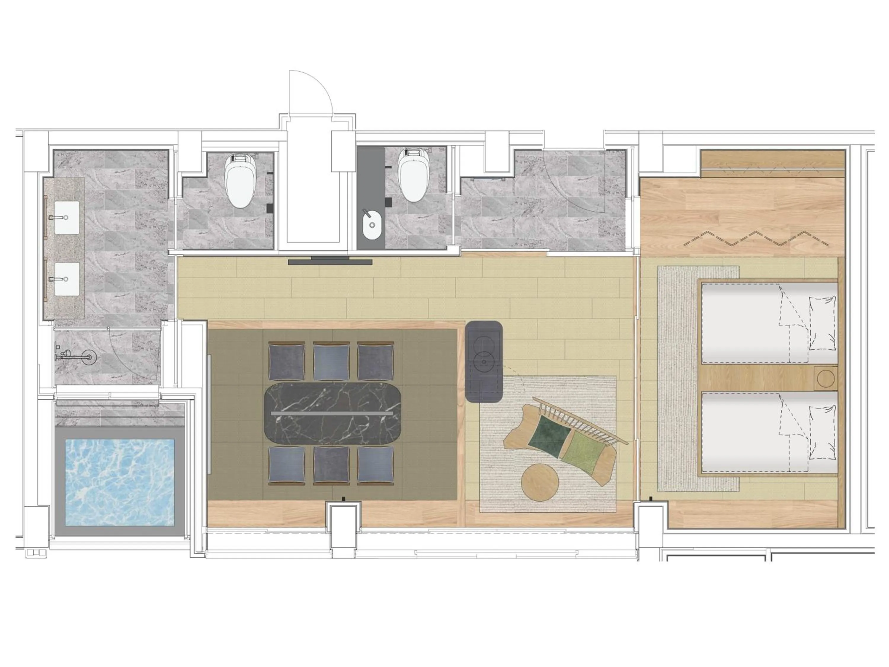 Floor plan in GREENITY IWATA