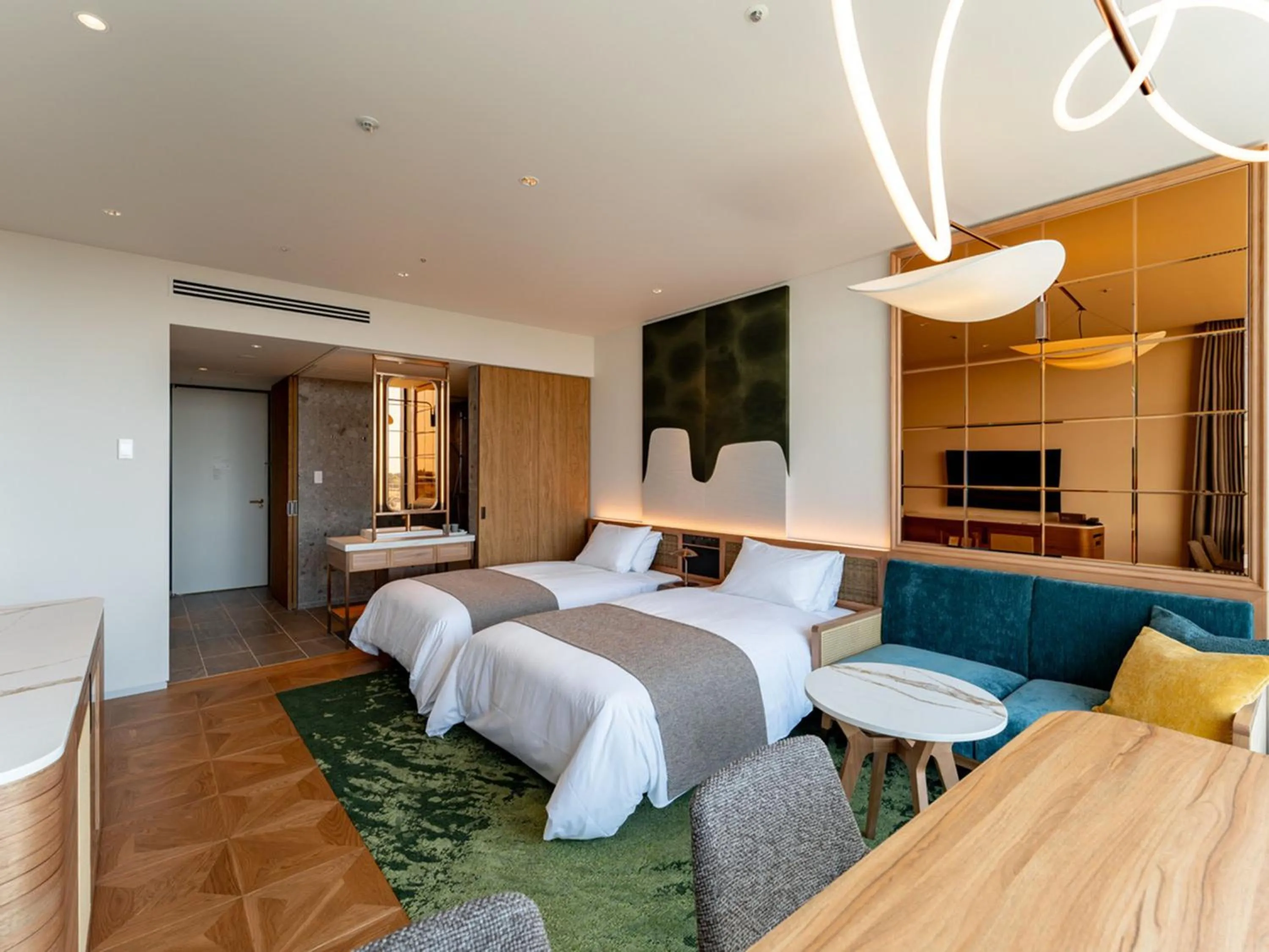 Photo of the whole room, Bed in GREENITY IWATA