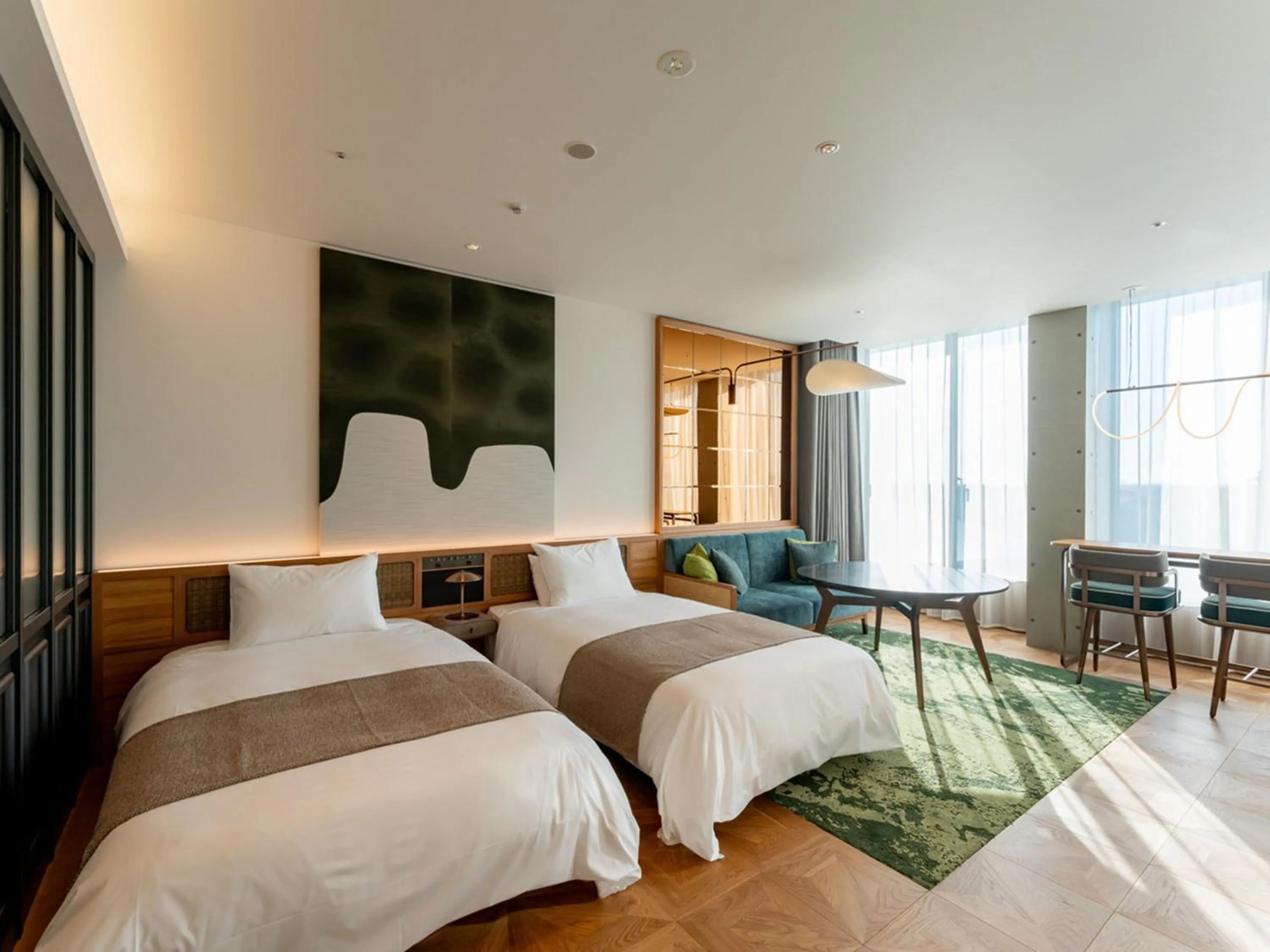 Photo of the whole room, Bed in GREENITY IWATA