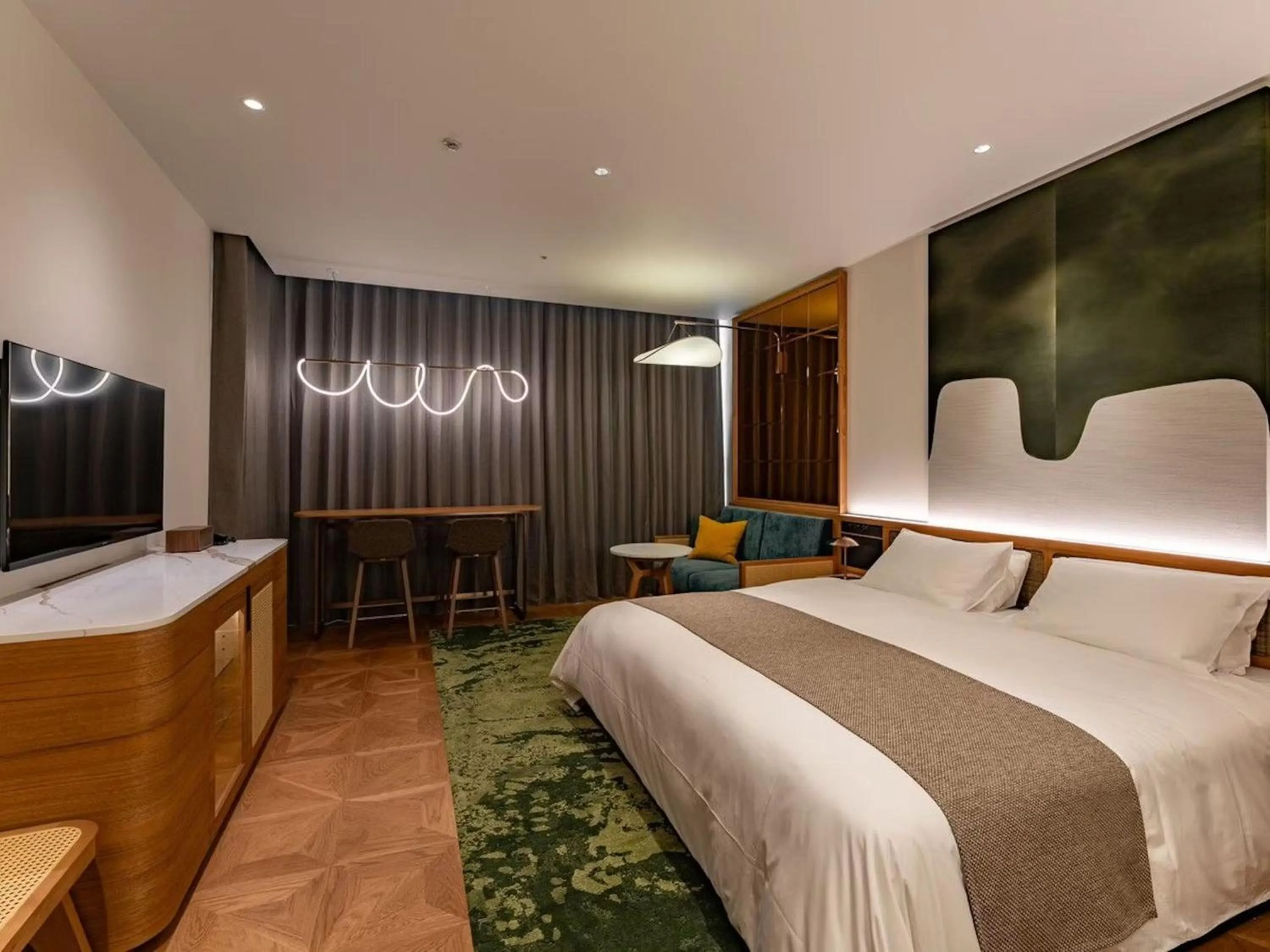 Photo of the whole room, Bed in GREENITY IWATA