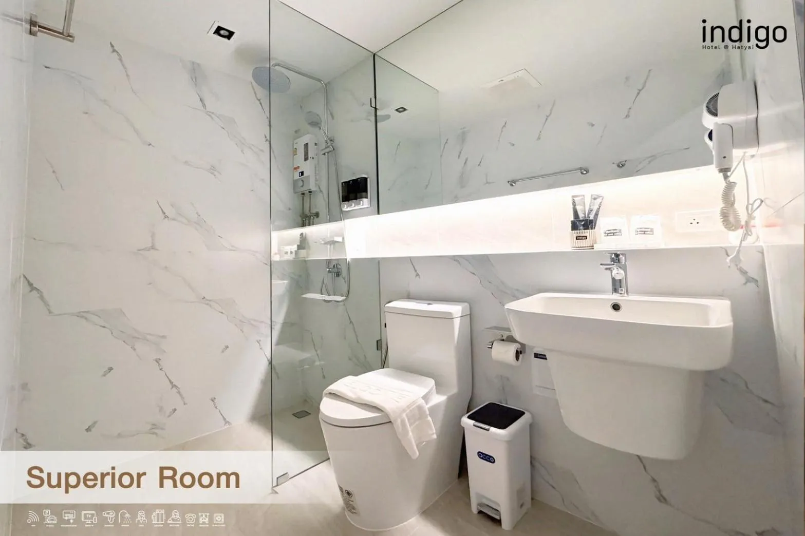 Bathroom in indigo Hotel Hatyai 1 Phet Kasem Road