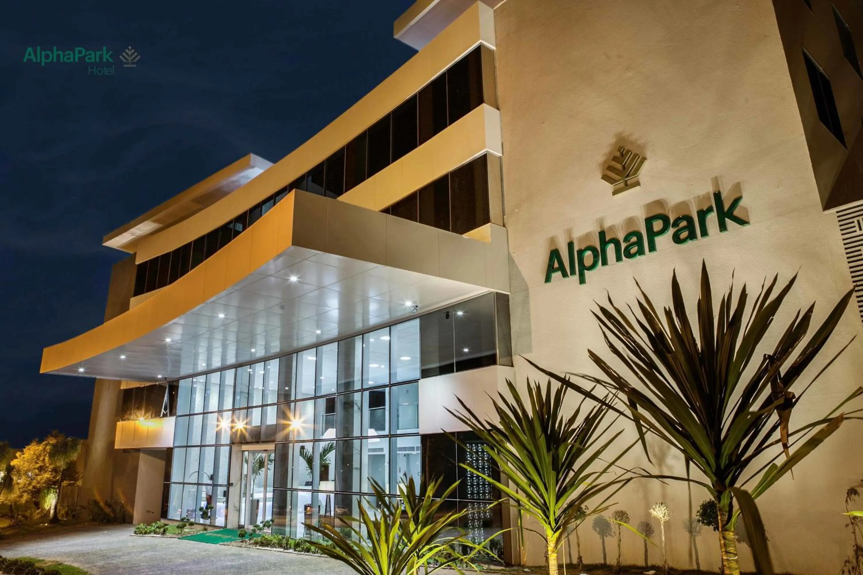 Facade/entrance in AlphaPark Hotel