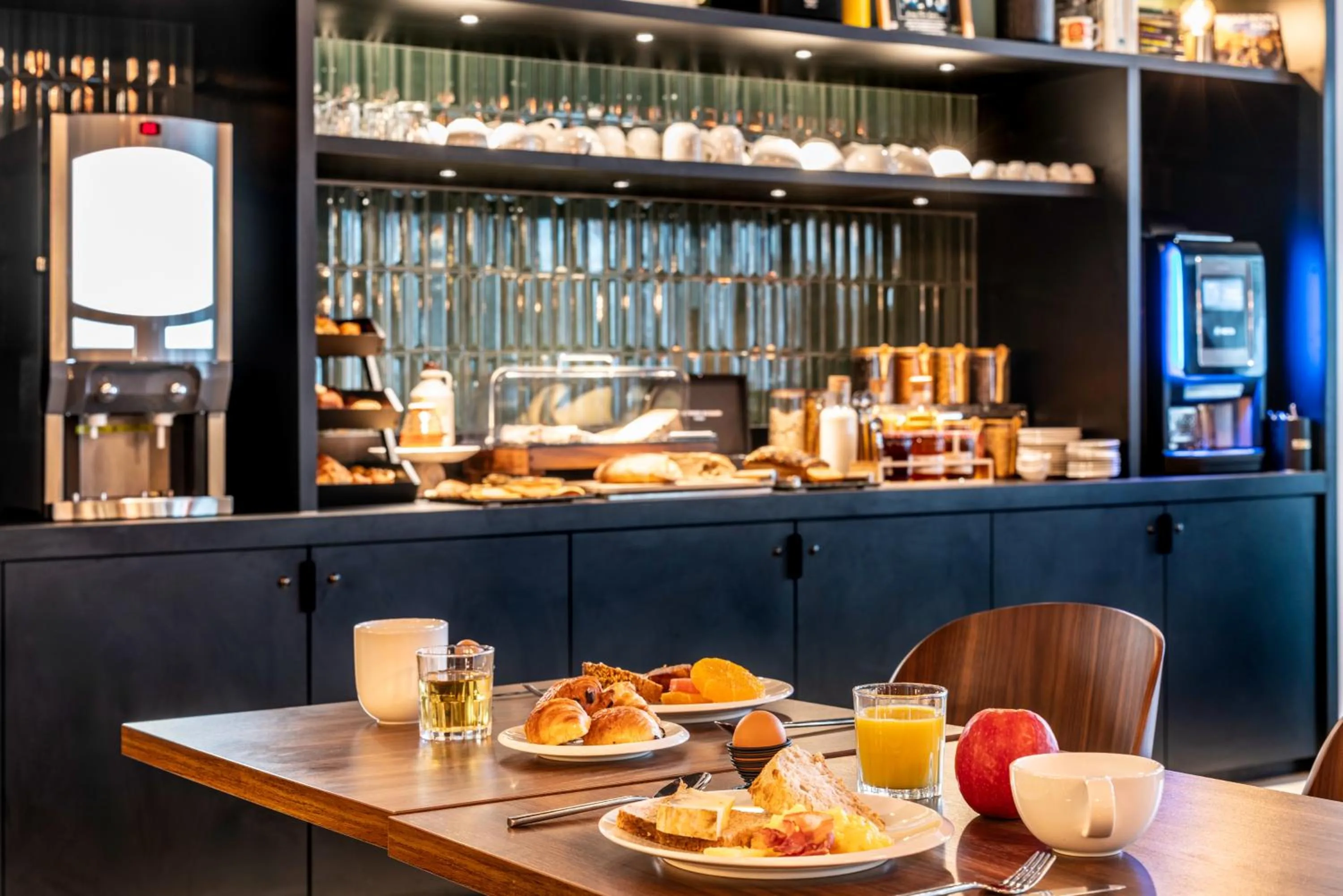 Buffet breakfast in ibis Styles Paris Villejuif