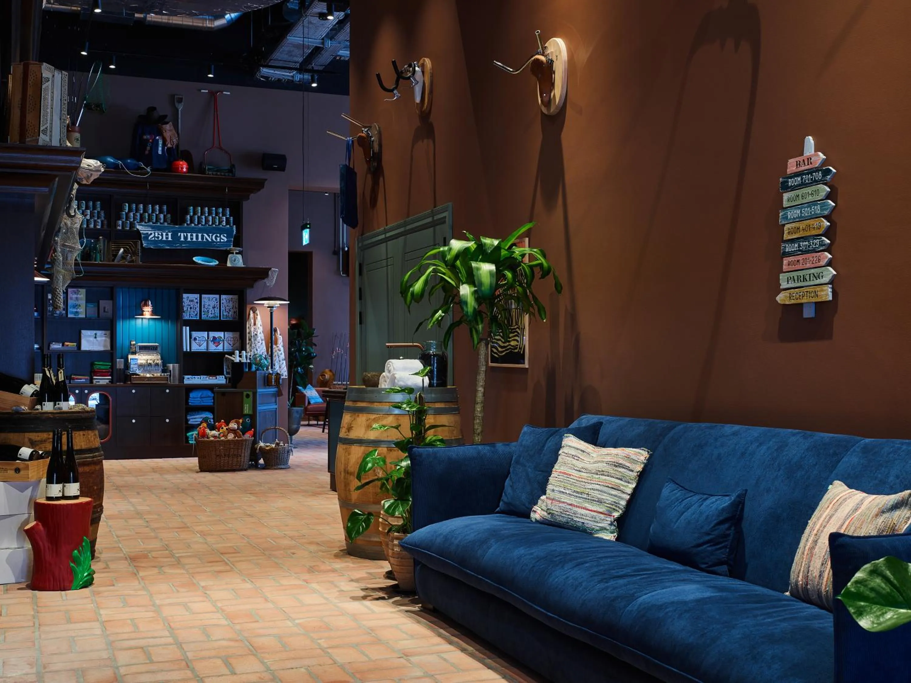 Lobby or reception in 25hours Hotel Paper Island