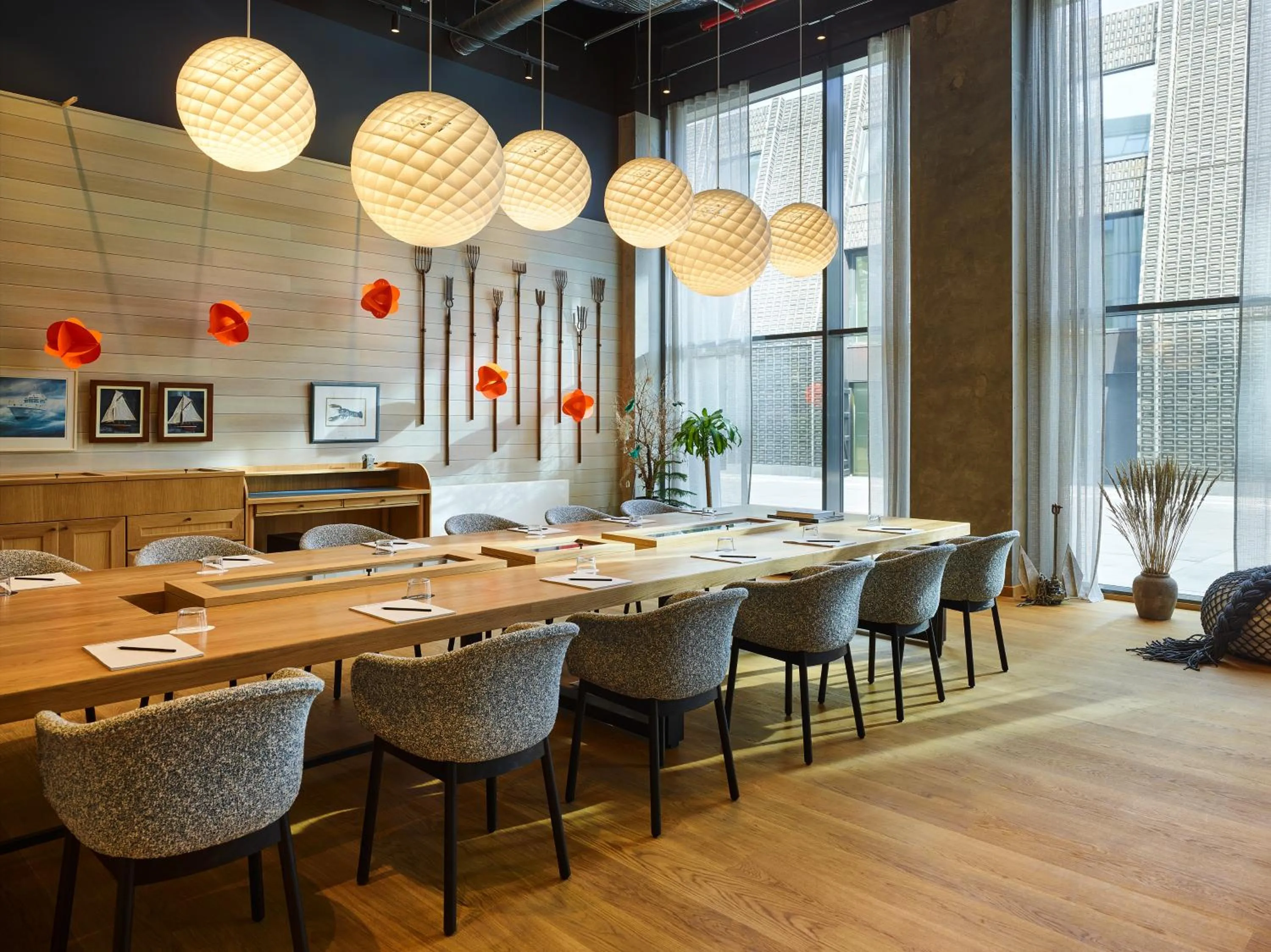 Seating area in 25hours Hotel Paper Island