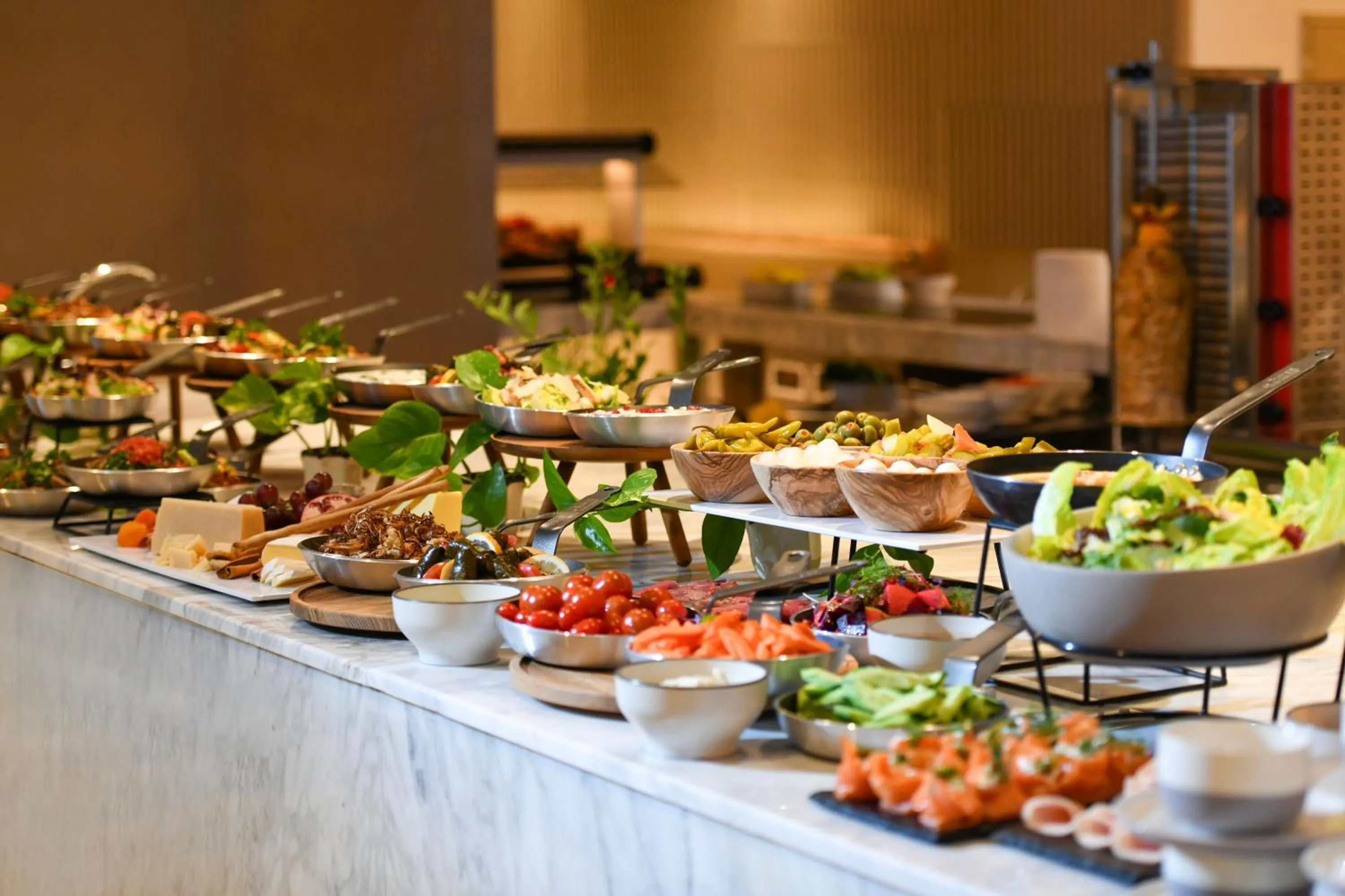 Buffet breakfast in Novotel Riyadh Sahafa