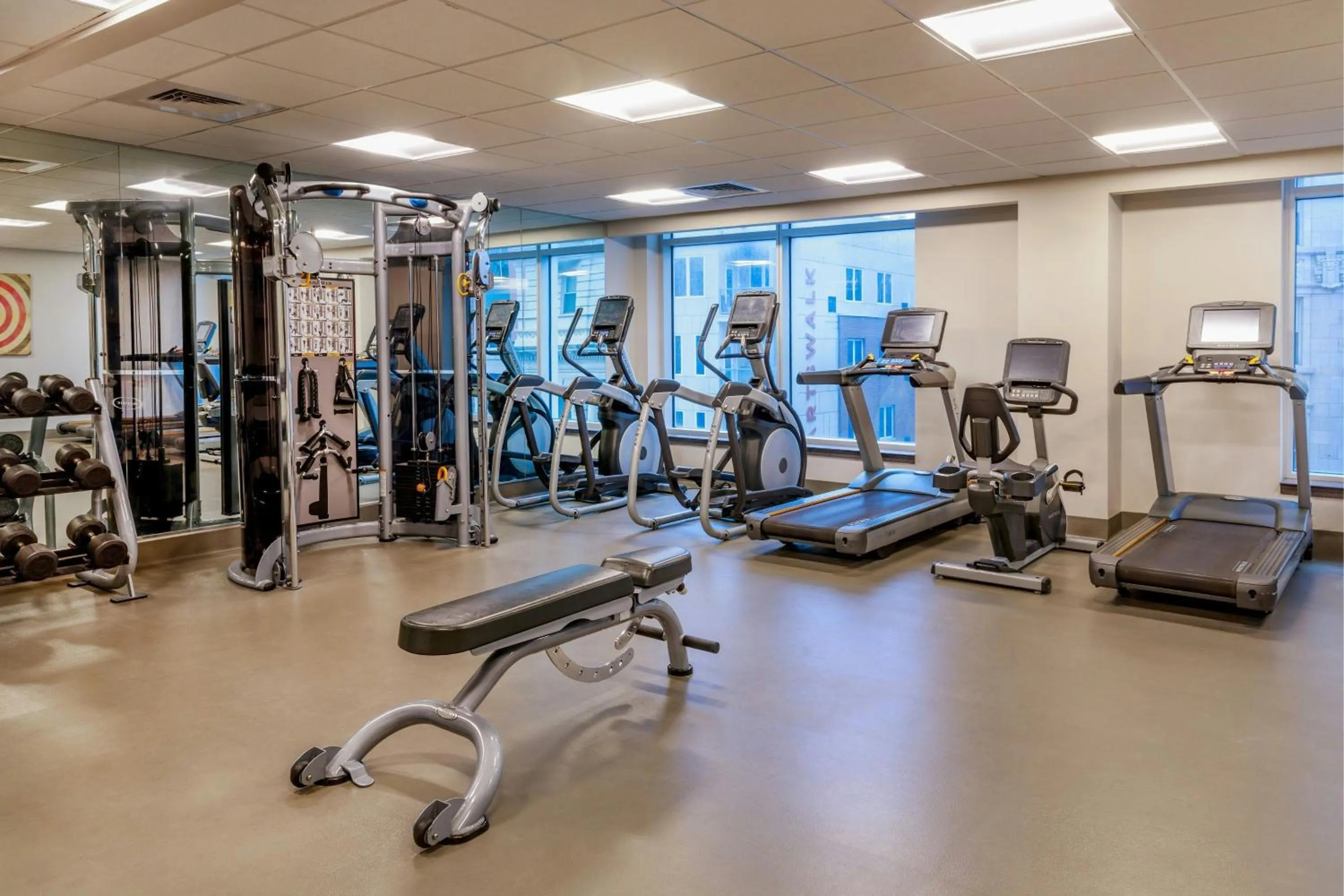 Fitness centre/facilities in Renaissance Allentown Hotel