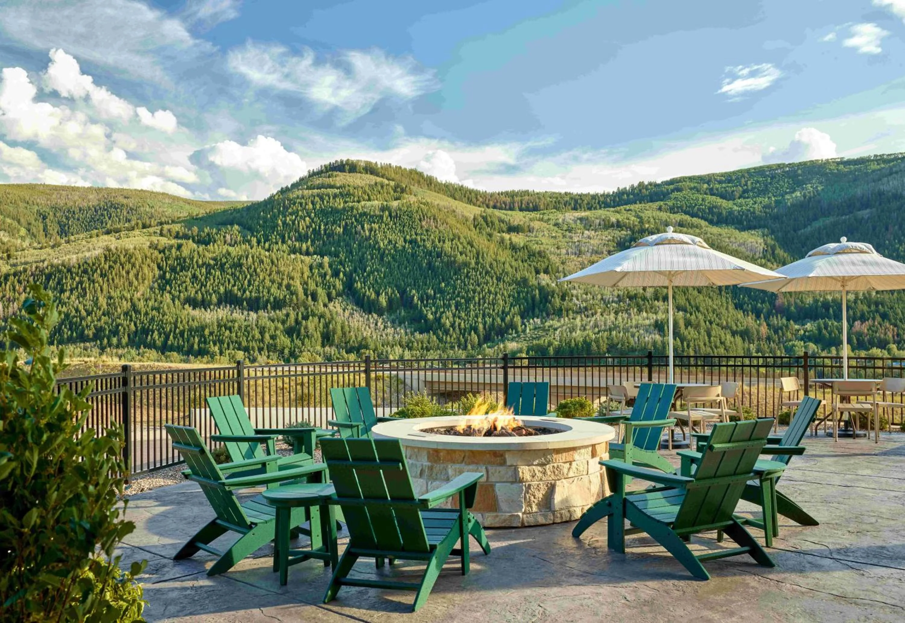 fireplace in TownePlace Suites by Marriott Avon Vail Valley