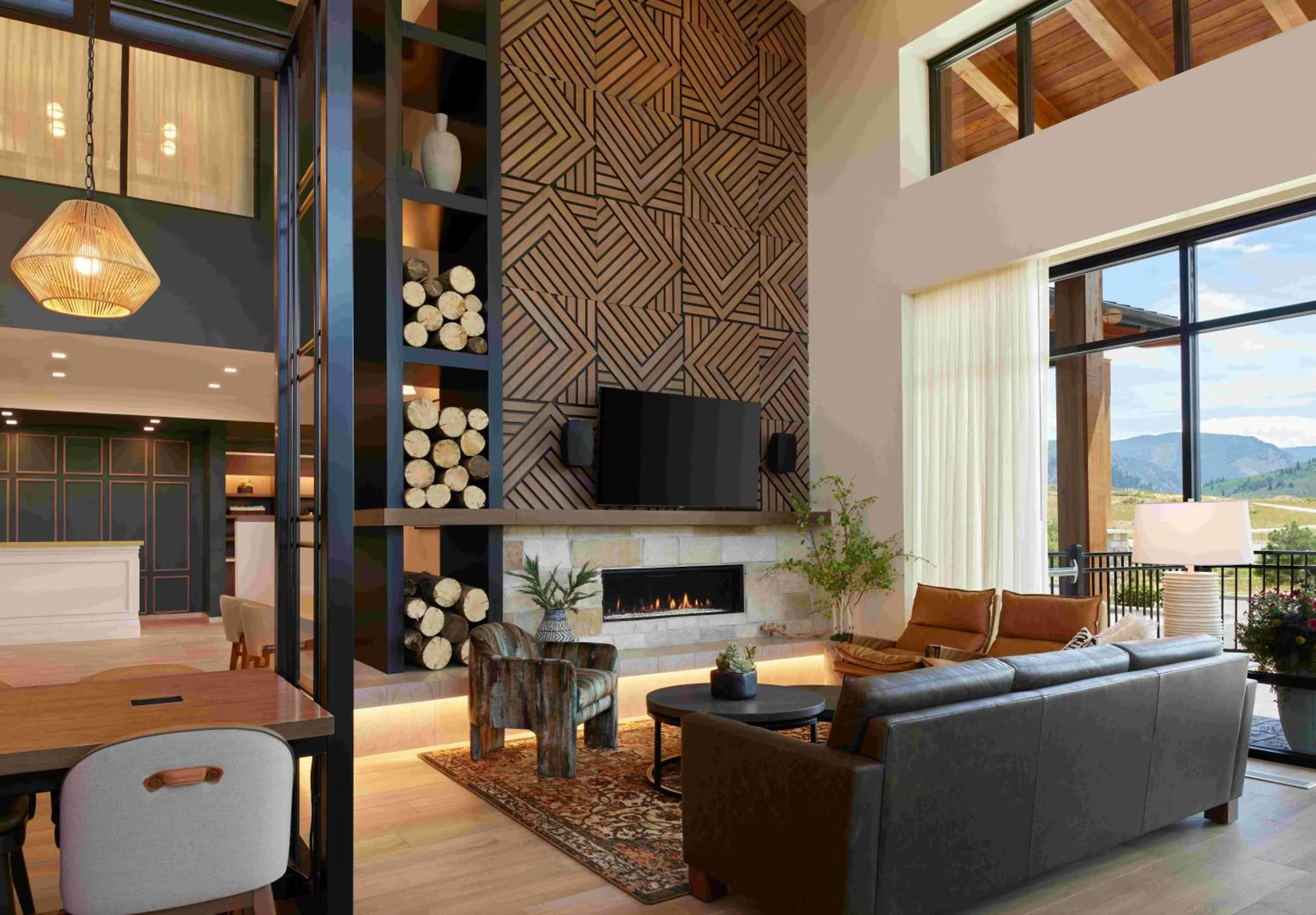 Communal lounge/ TV room in TownePlace Suites by Marriott Avon Vail Valley