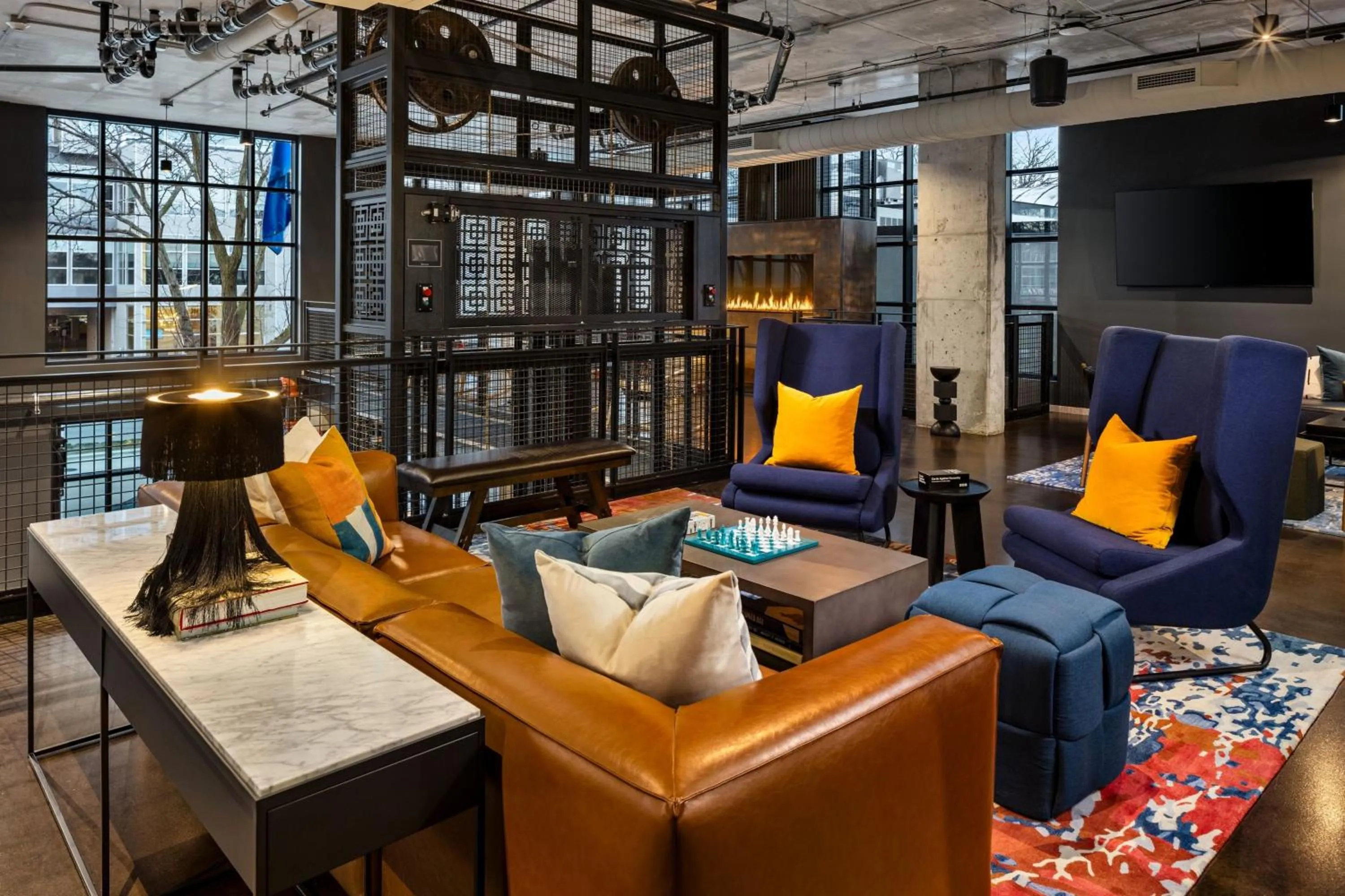 Lounge or bar in Moxy Madison Downtown