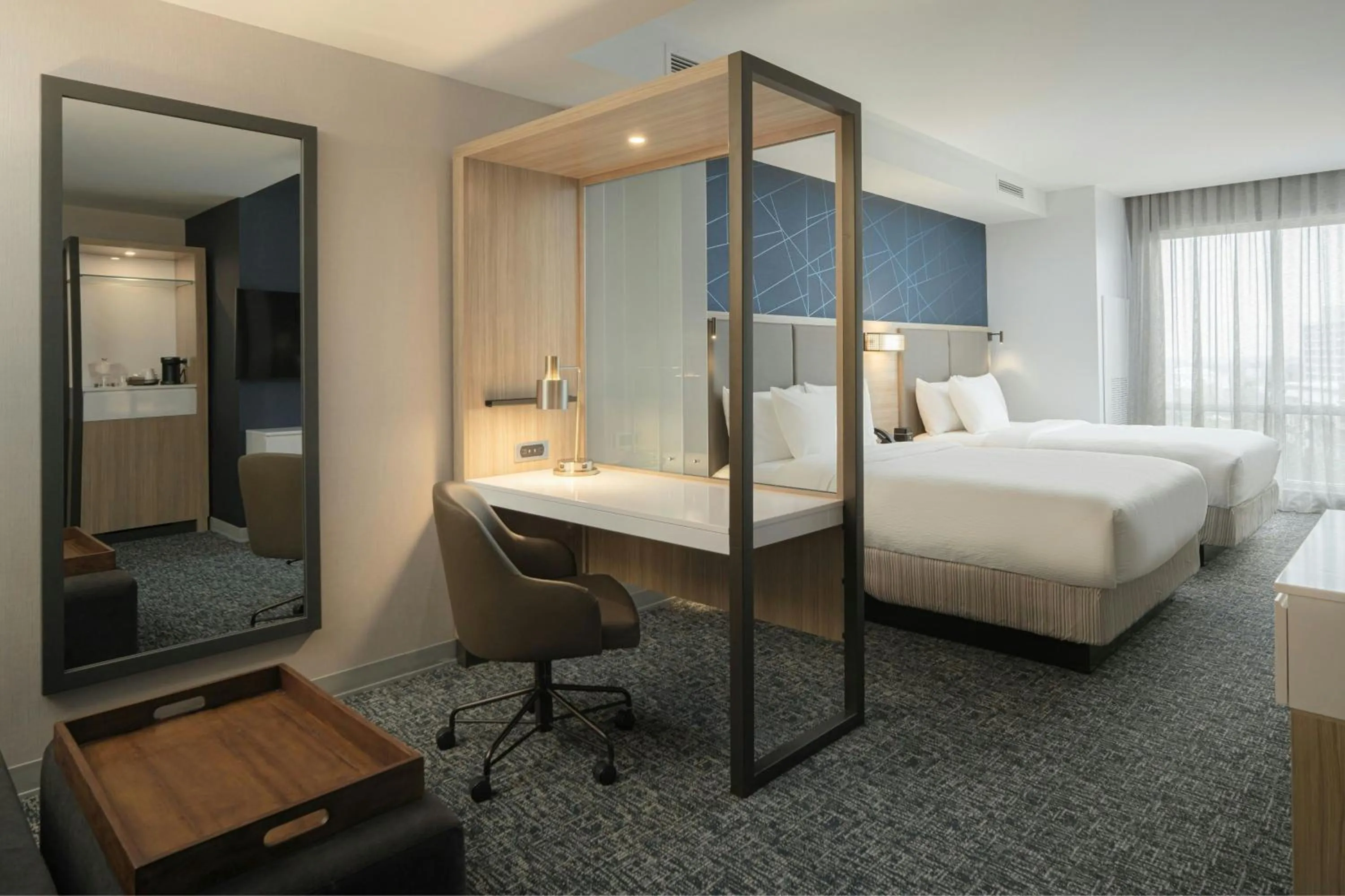 Photo of the whole room, Bed in SpringHill Suites by Marriott Tampa Downtown