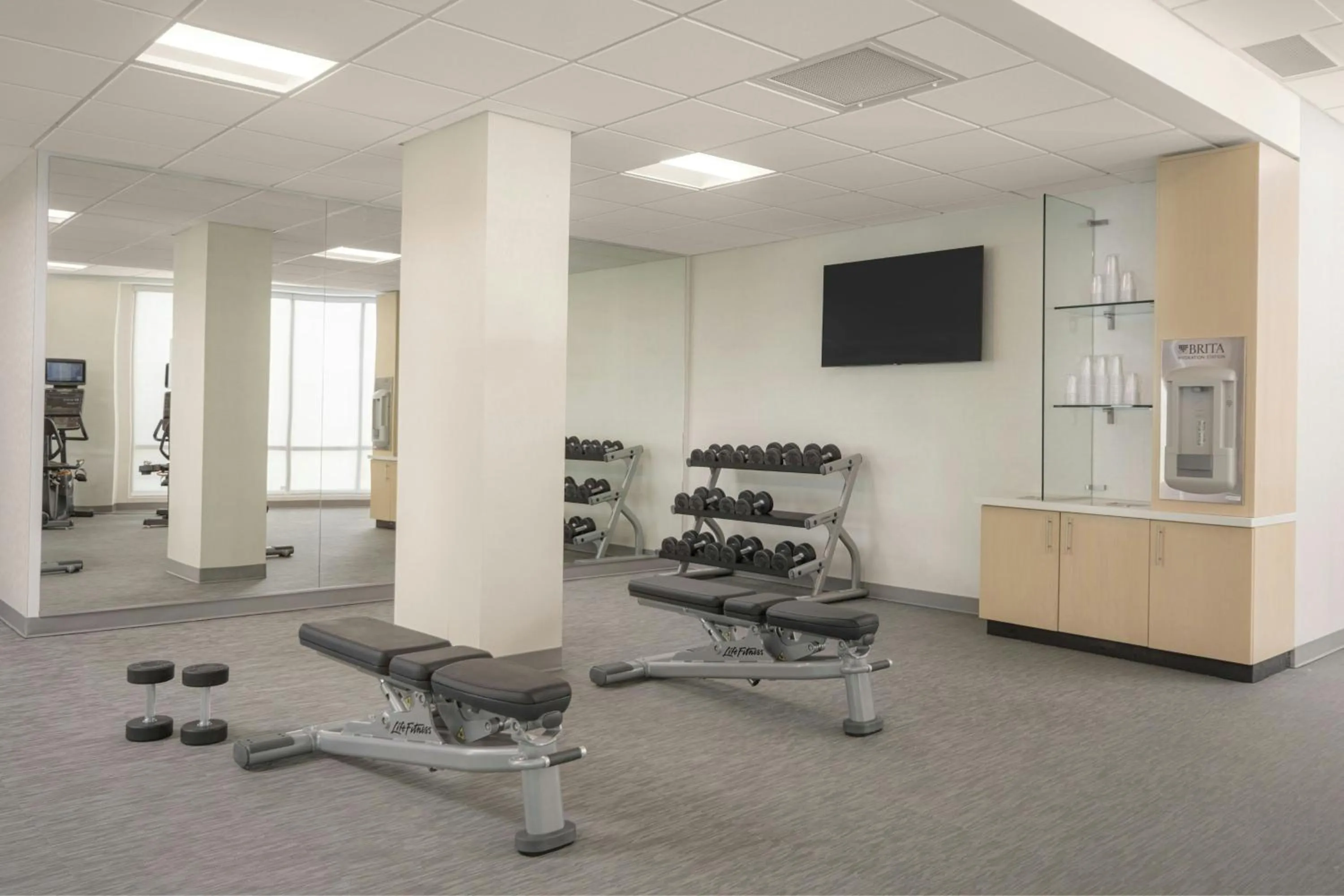 Fitness centre/facilities in SpringHill Suites by Marriott Tampa Downtown