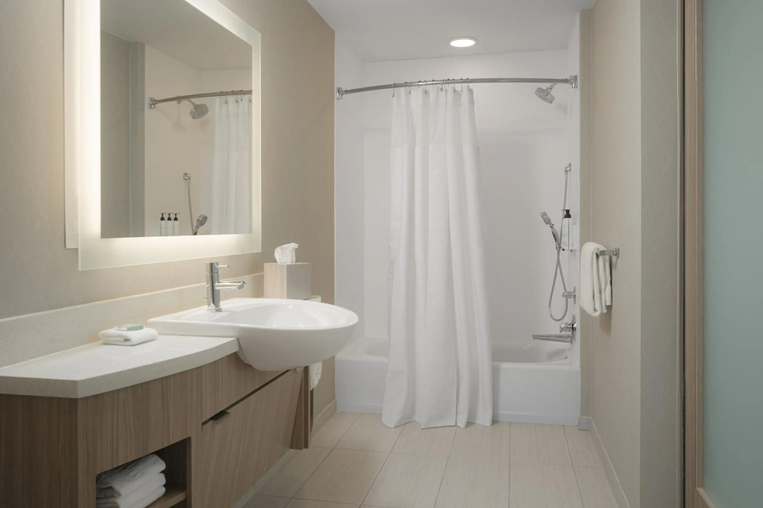 Shower in SpringHill Suites by Marriott Tampa Downtown