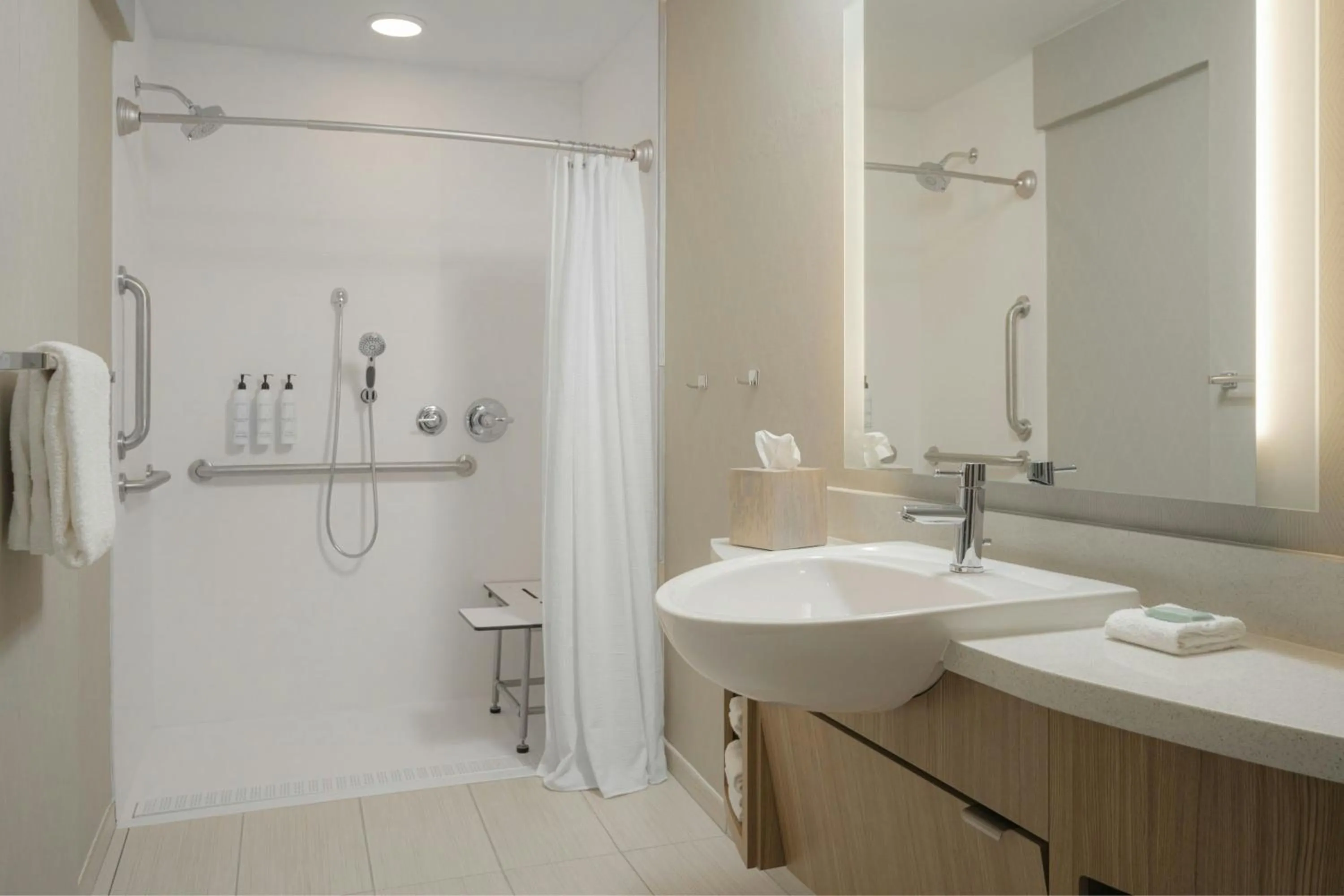 Bathroom in SpringHill Suites by Marriott Tampa Downtown
