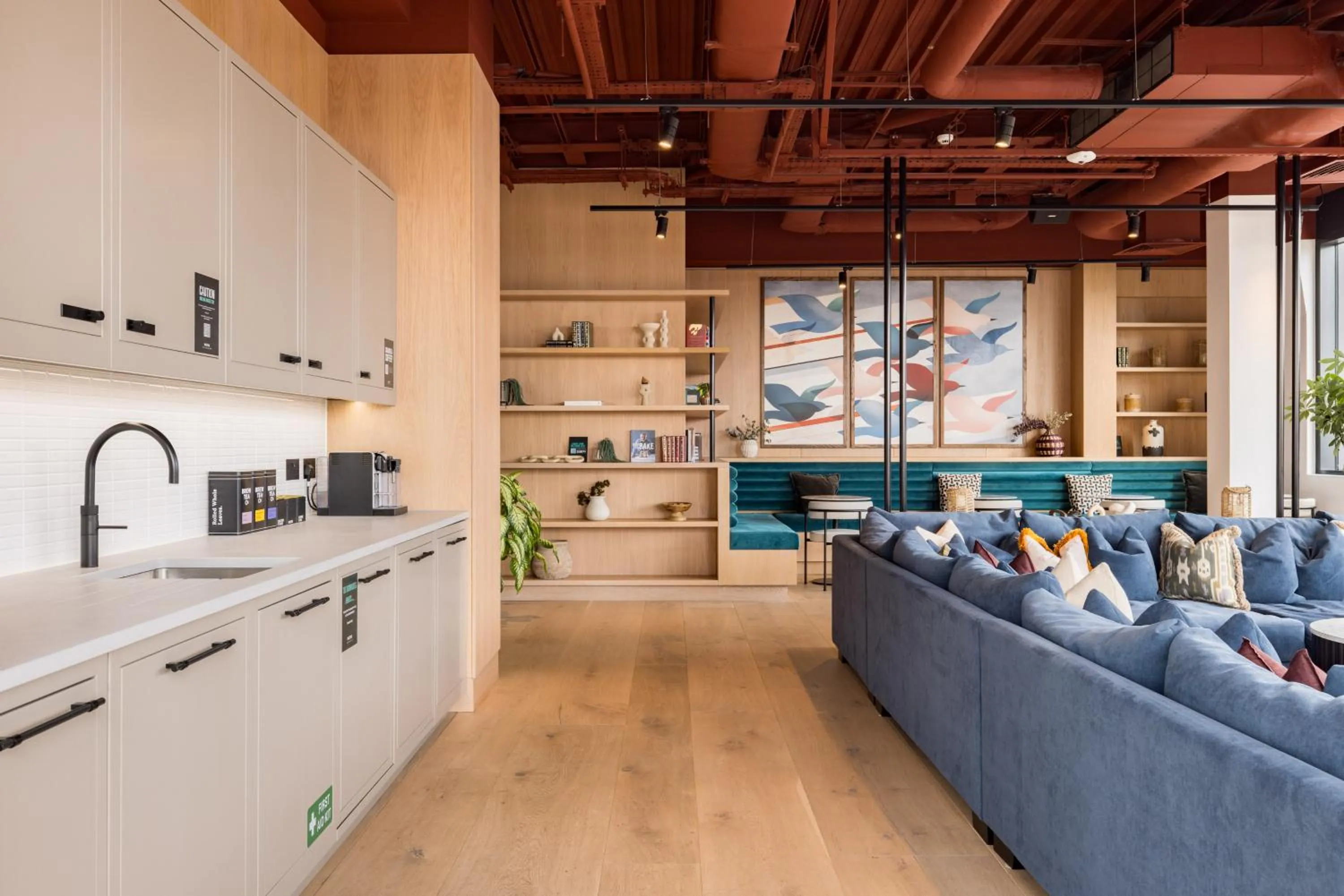 Communal kitchen in Charles Hope Leeds