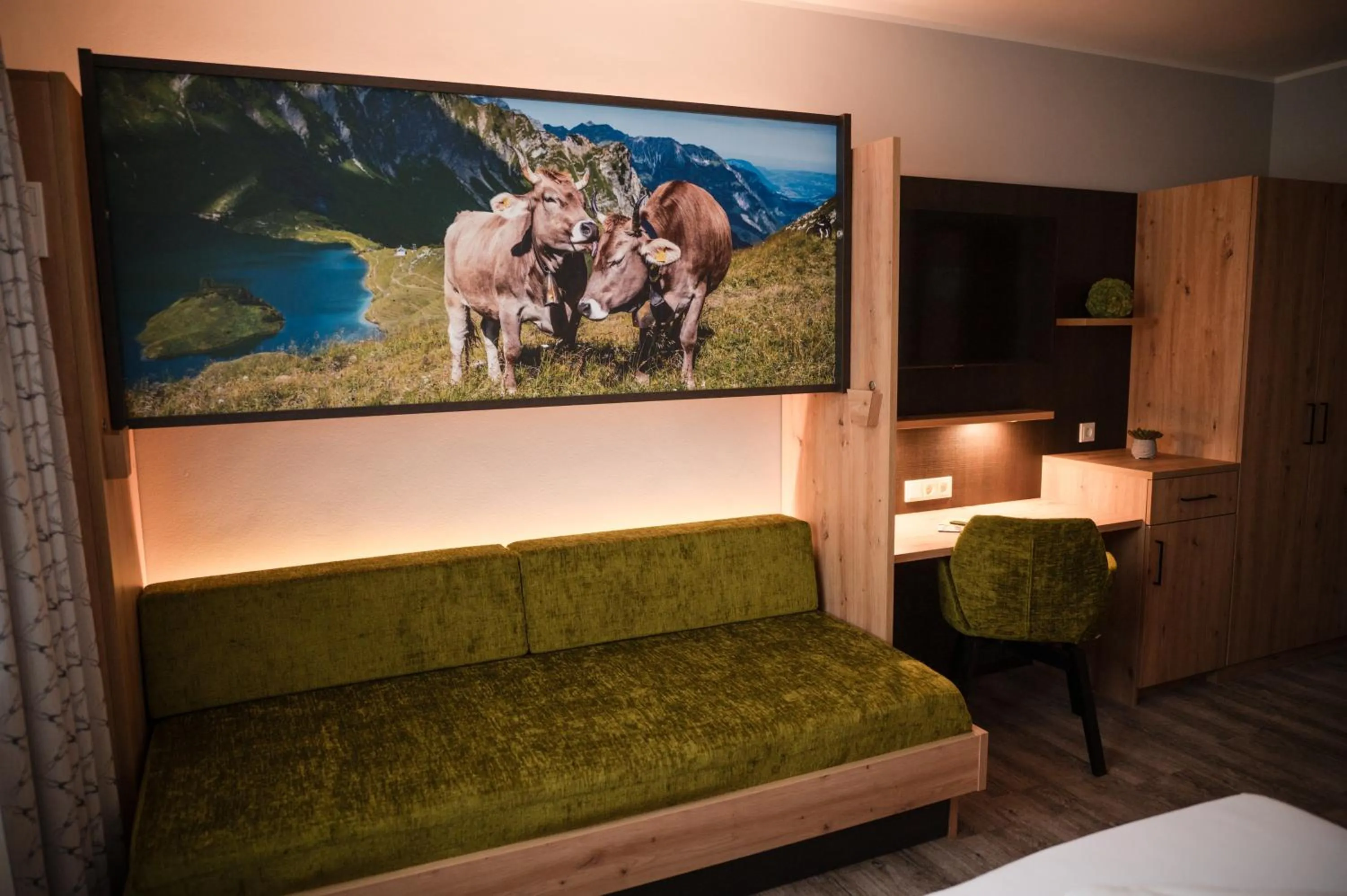 Photo of the whole room, Bed in Gasthaus Stroh