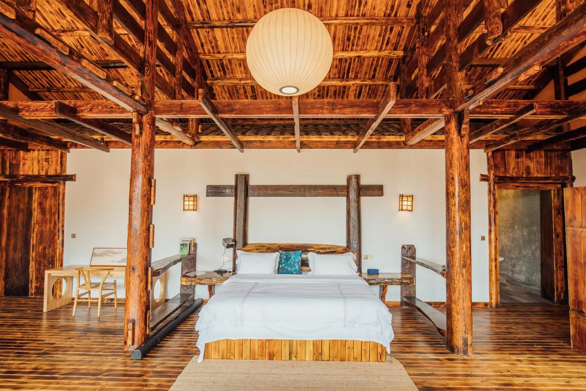 Bed in No.5 Valley Lodge