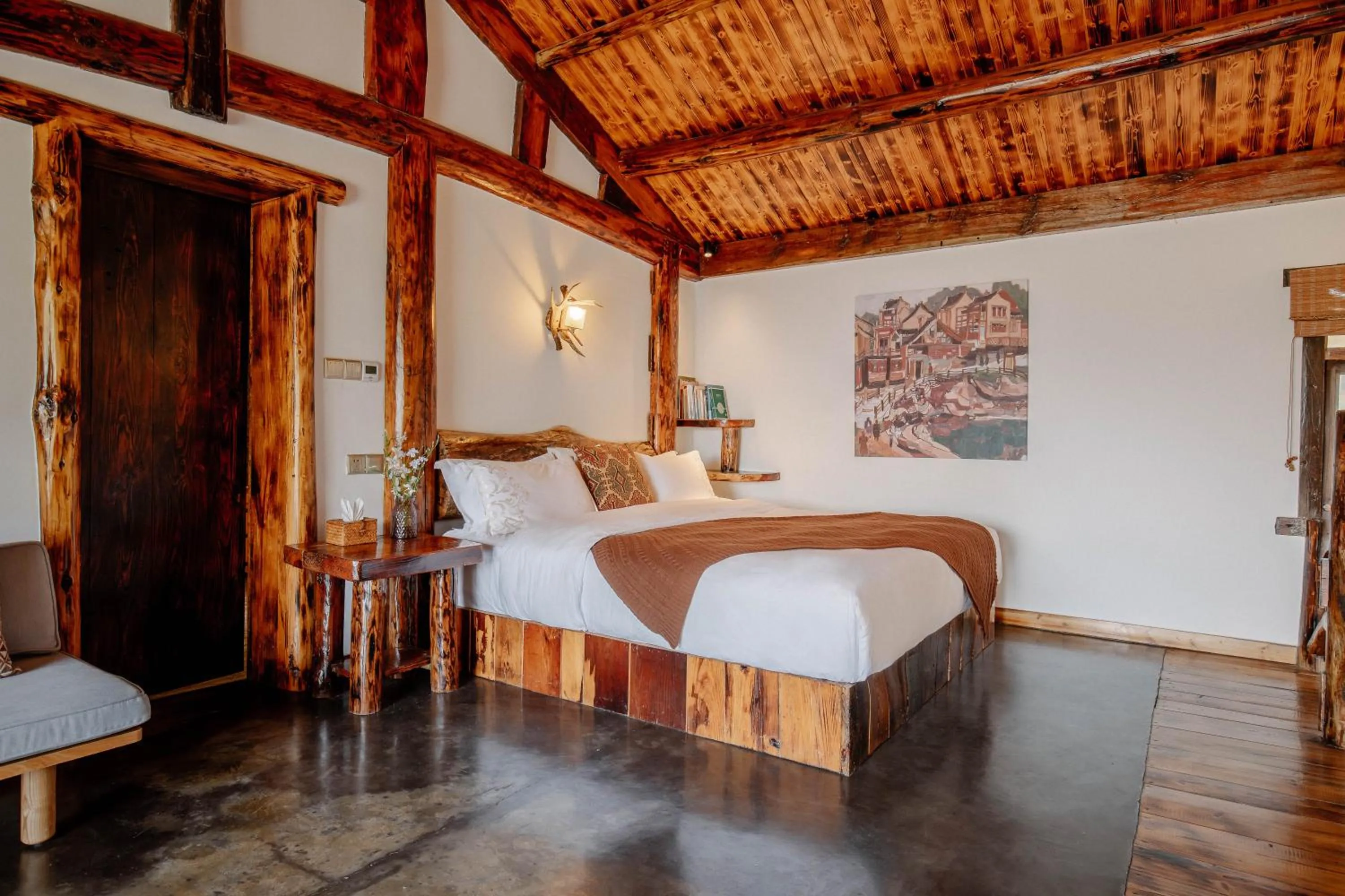 Bed in No.5 Valley Lodge