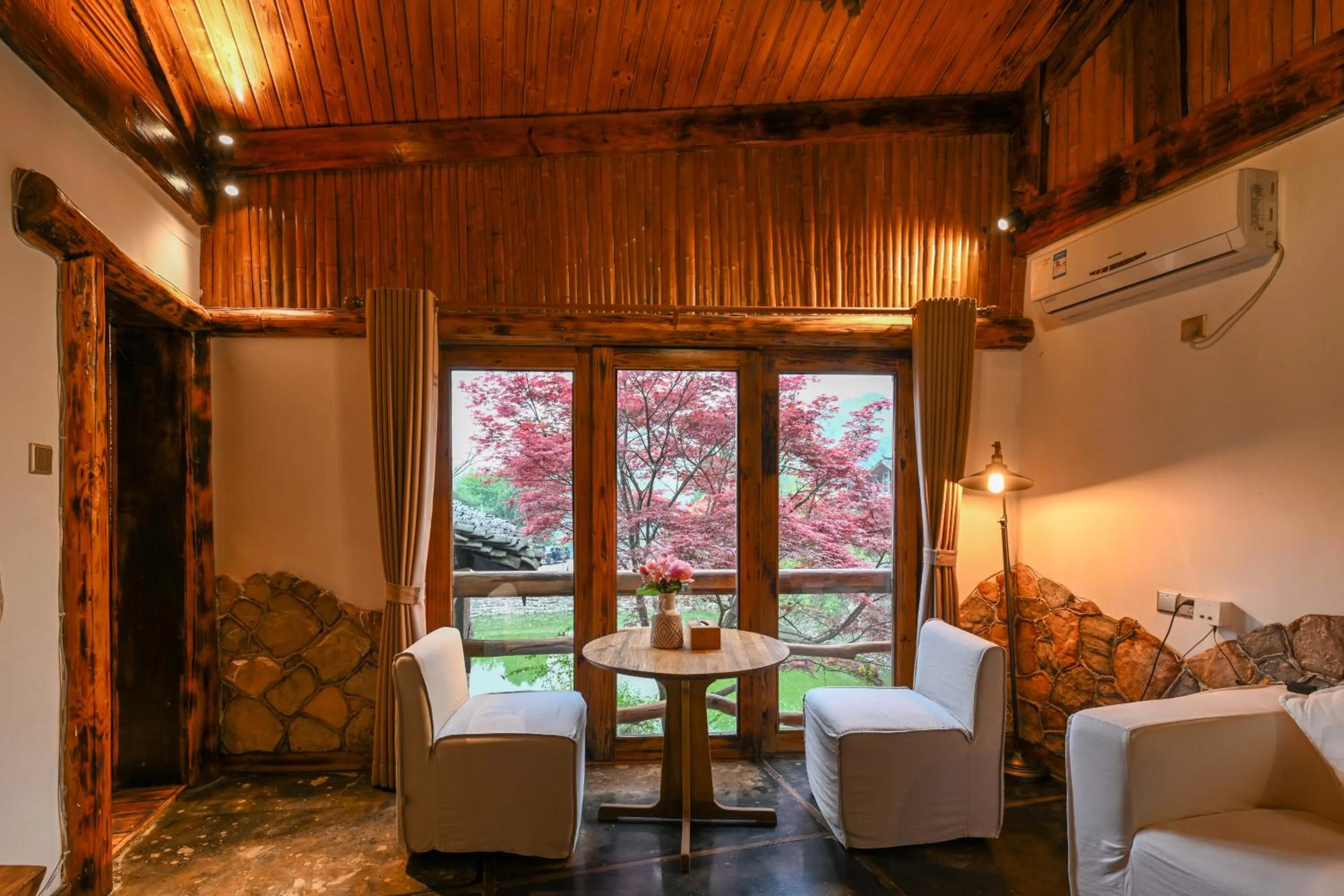 Living room in No.5 Valley Lodge