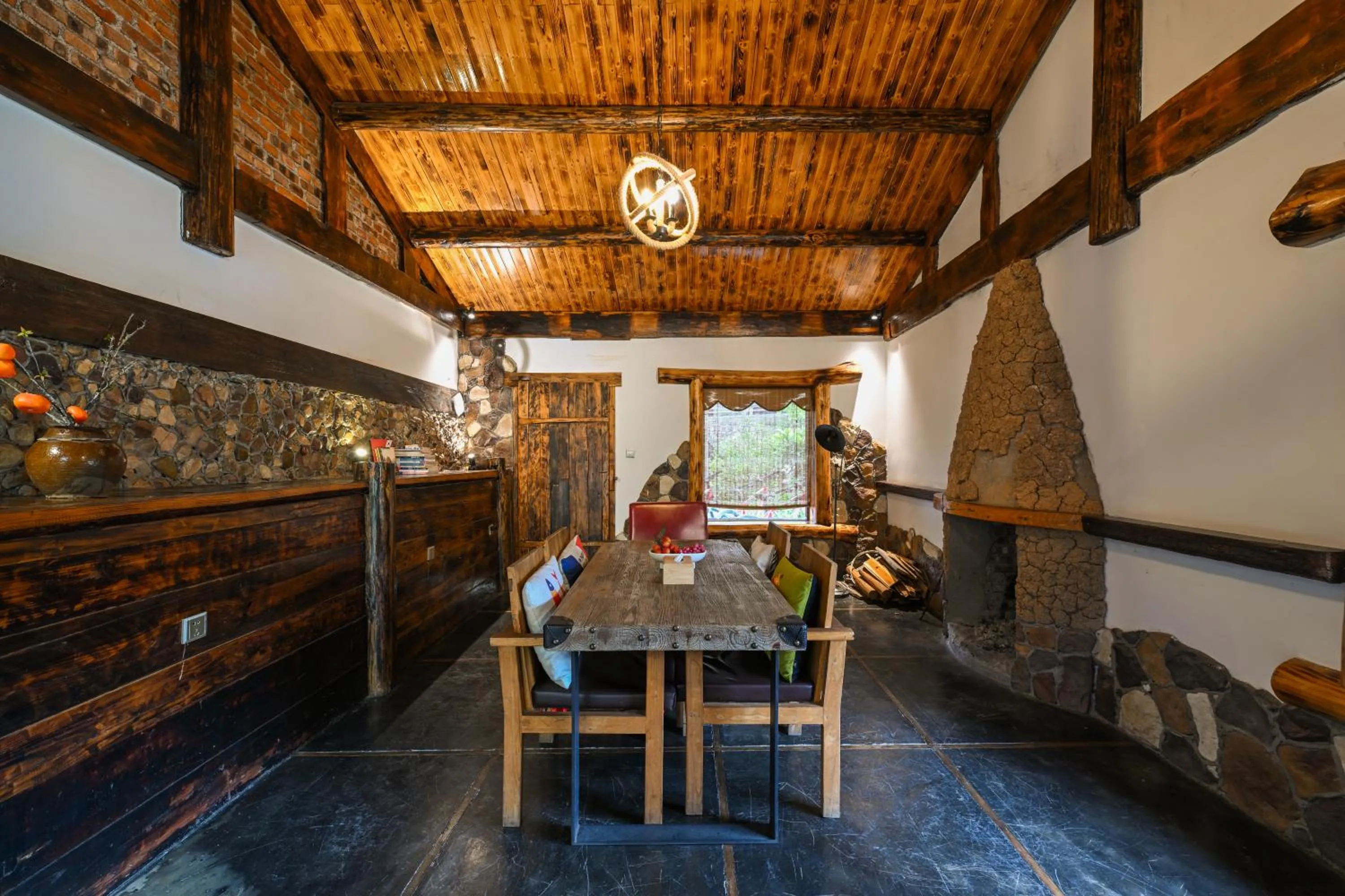 Living room in No.5 Valley Lodge