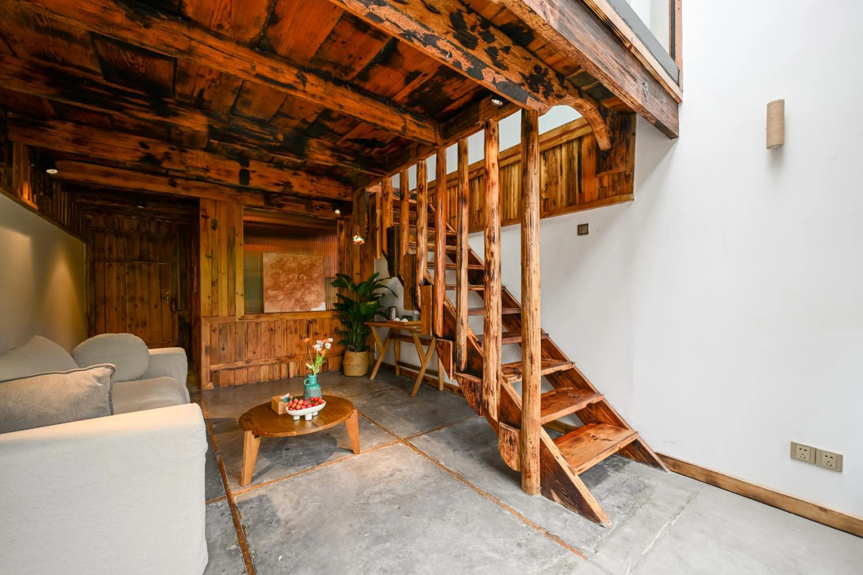 Living room in No.5 Valley Lodge