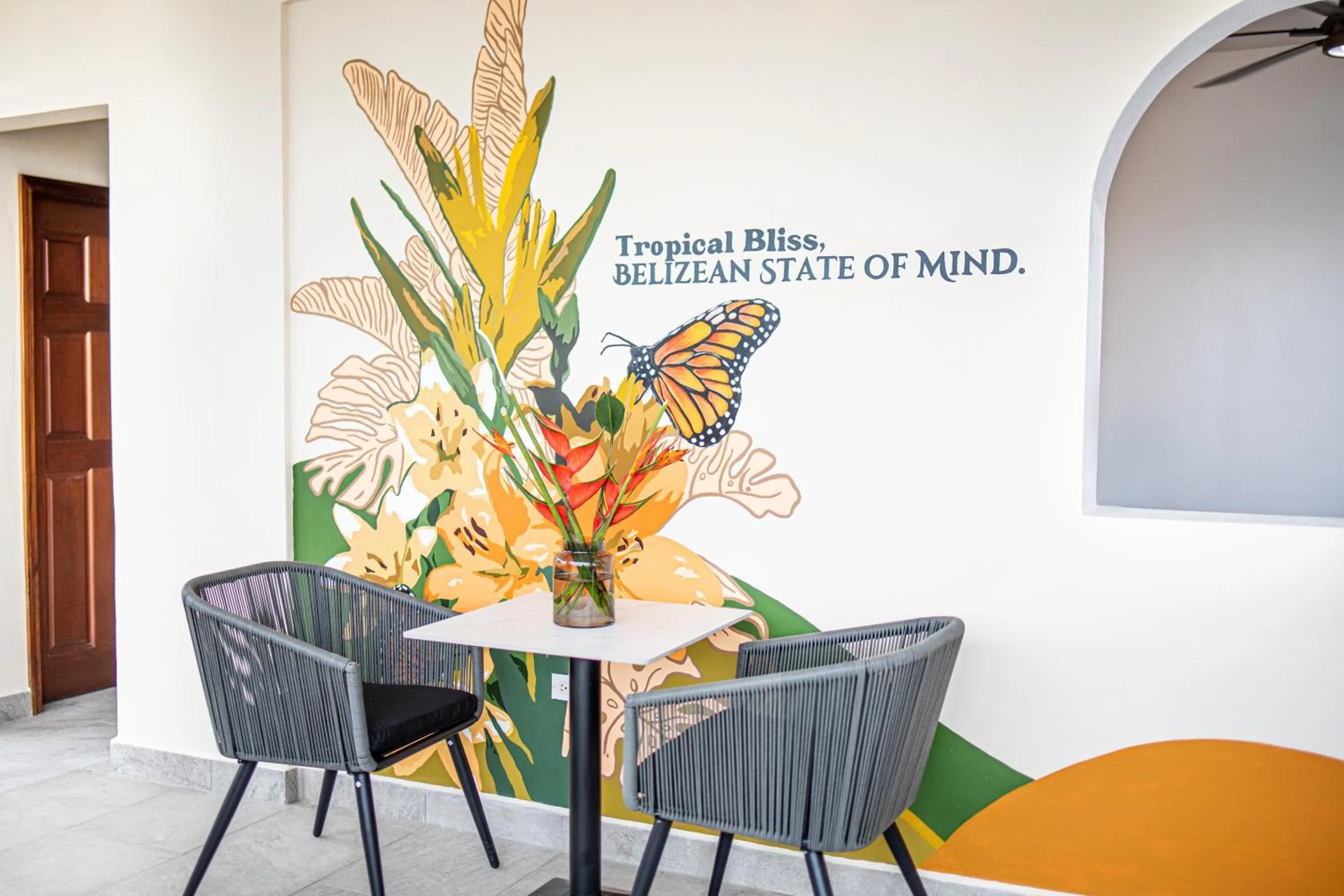Seating area in The West House Boutique Hotel