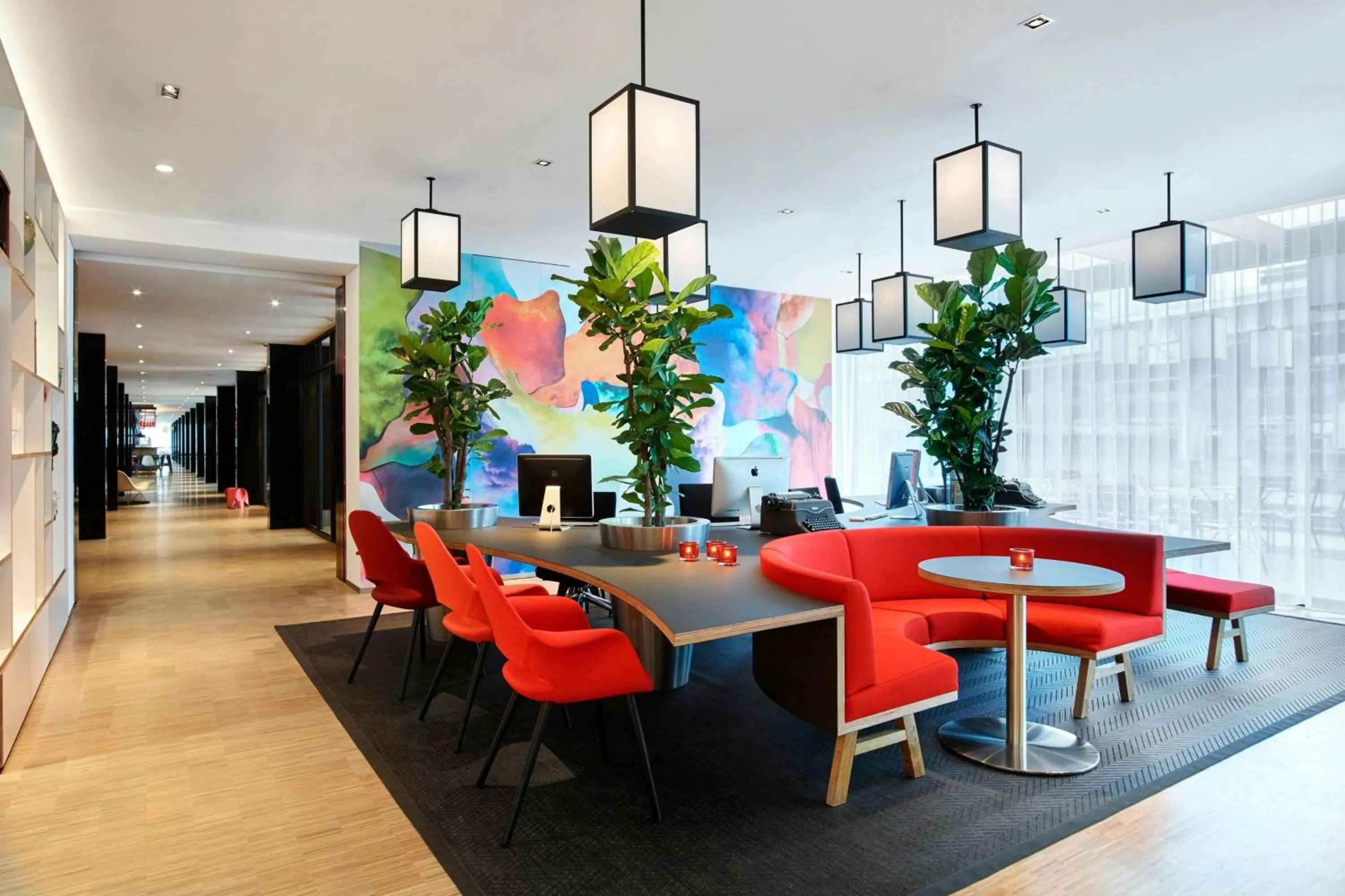 Lobby or reception in citizenM Schiphol Airport