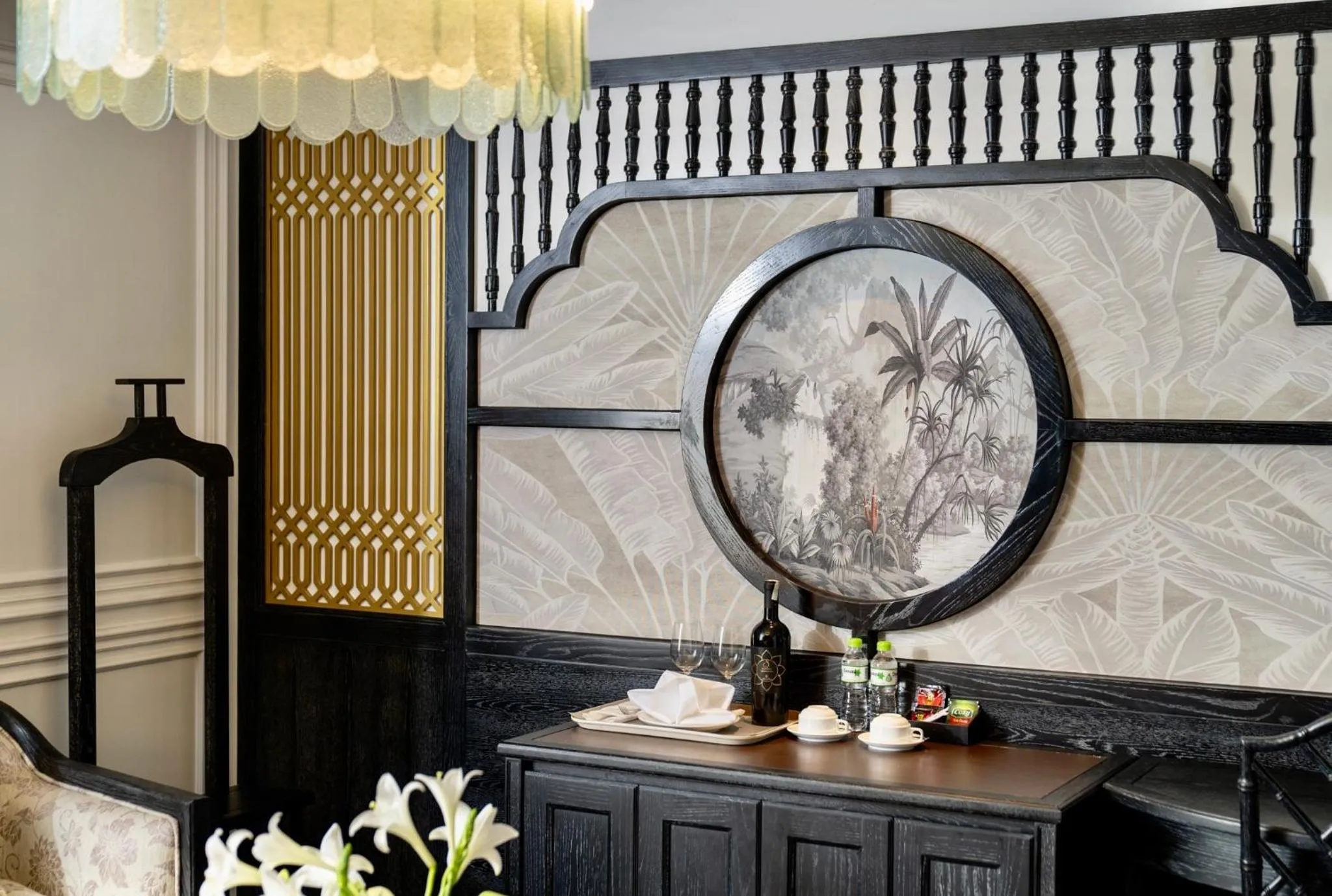 Decorative detail in Luxe Paradise Premium Hotel Pham Hong Thai