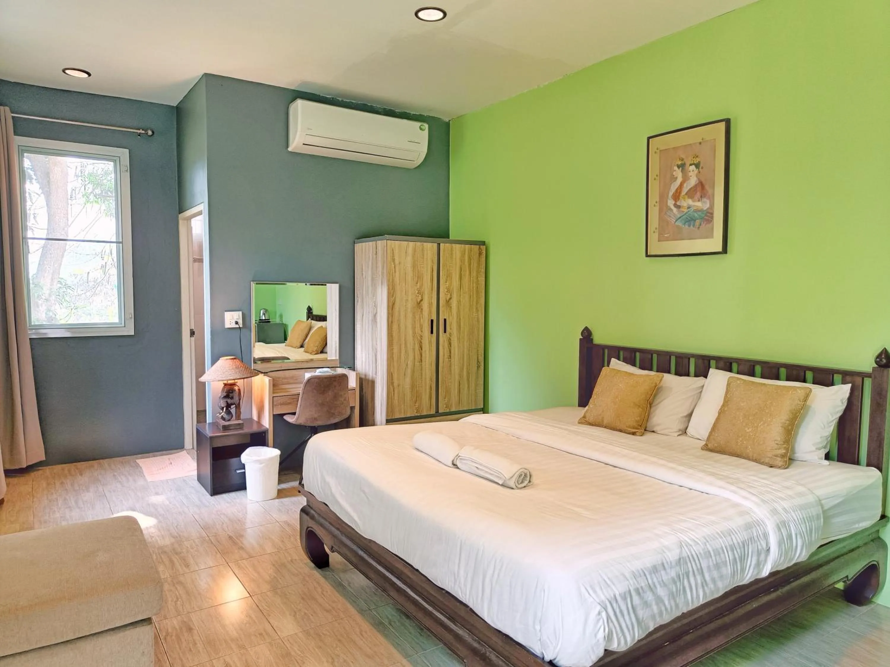 Bed in Kong Garden Resort