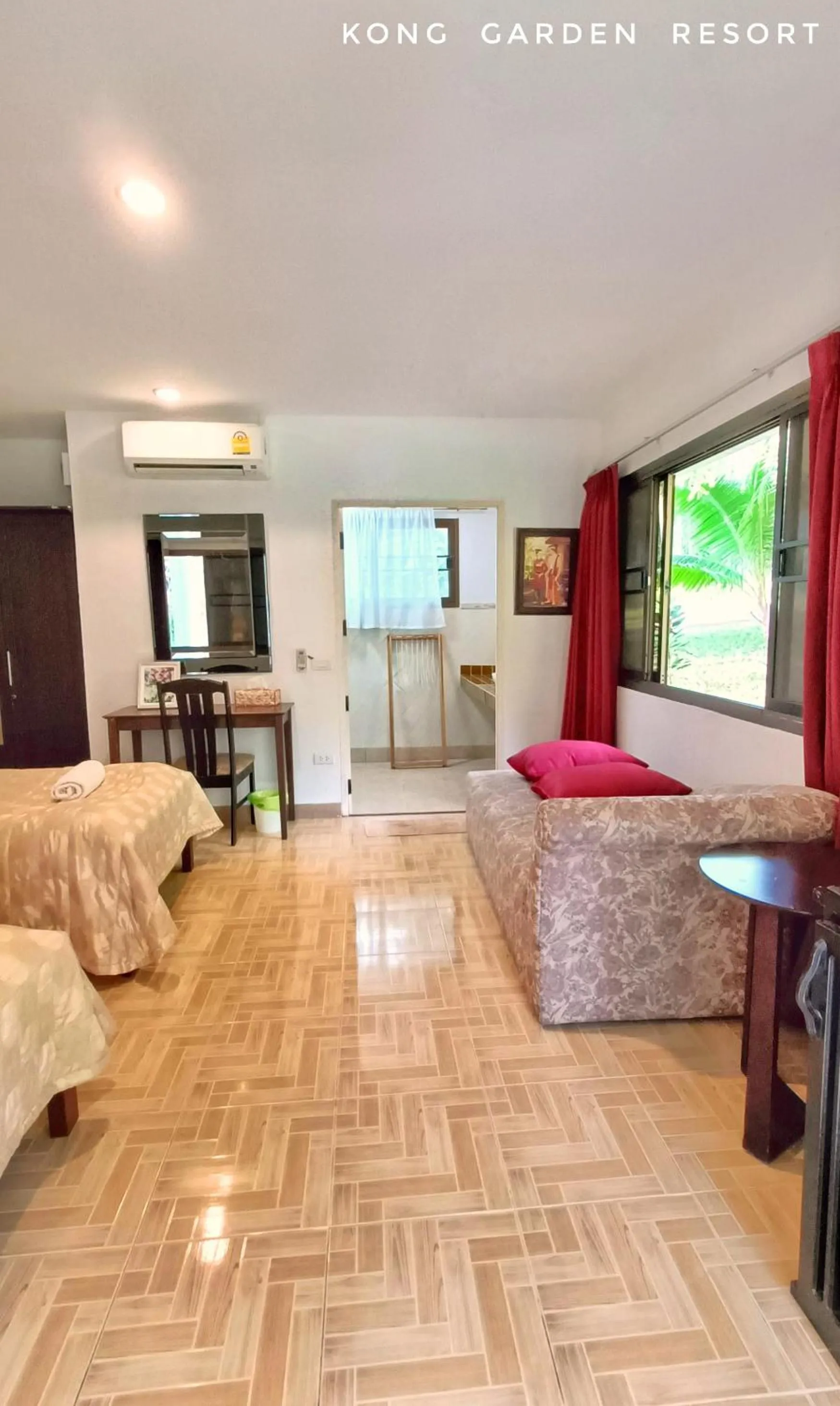 Bed in Kong Garden Resort