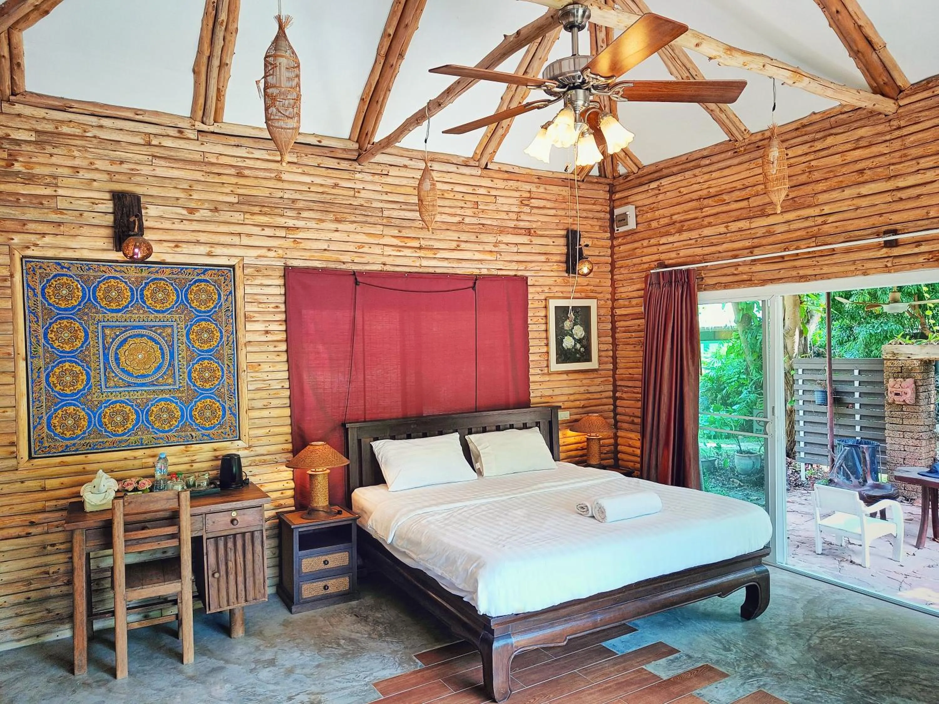 Bed in Kong Garden Resort