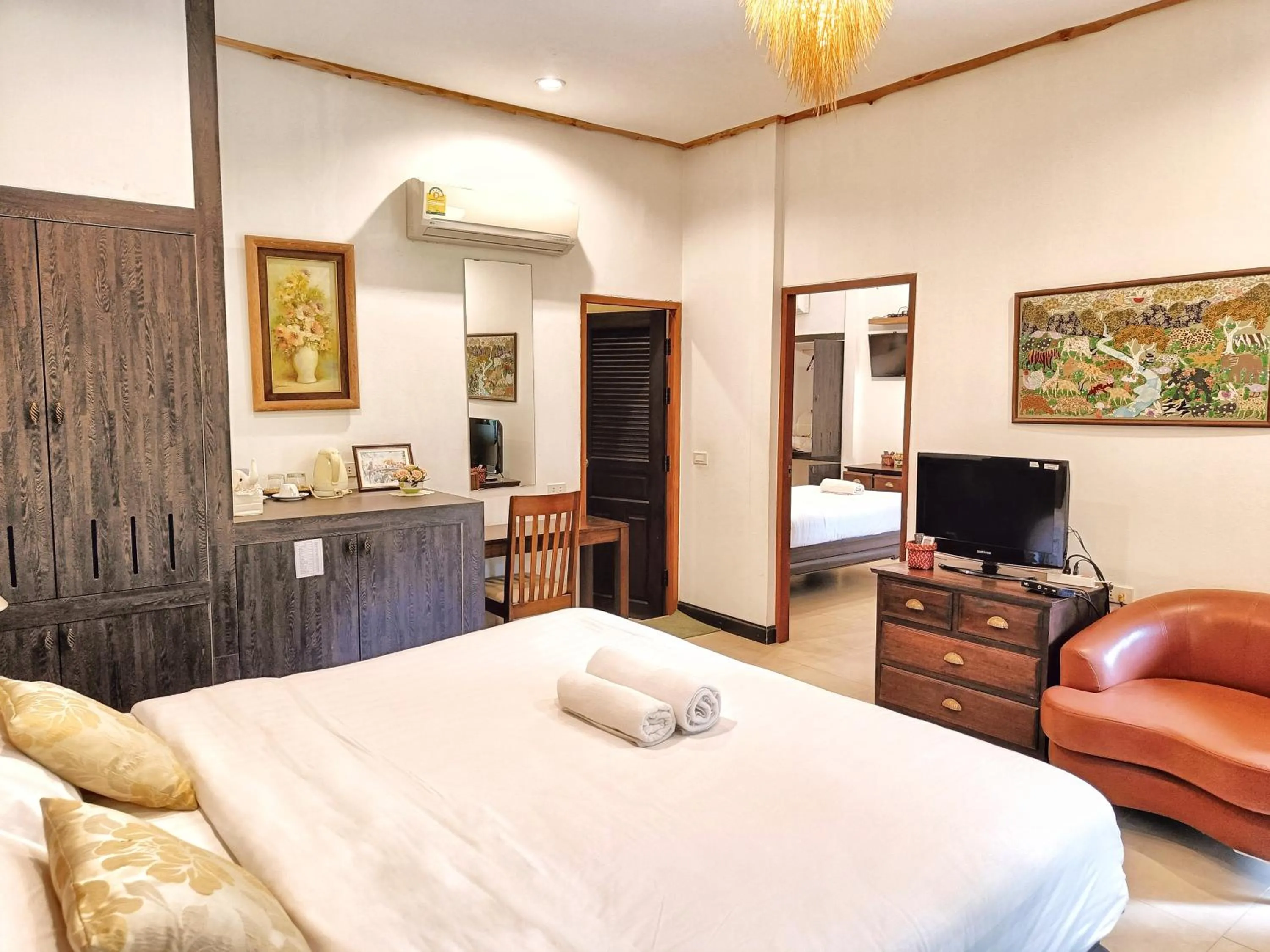 Bed in Kong Garden Resort