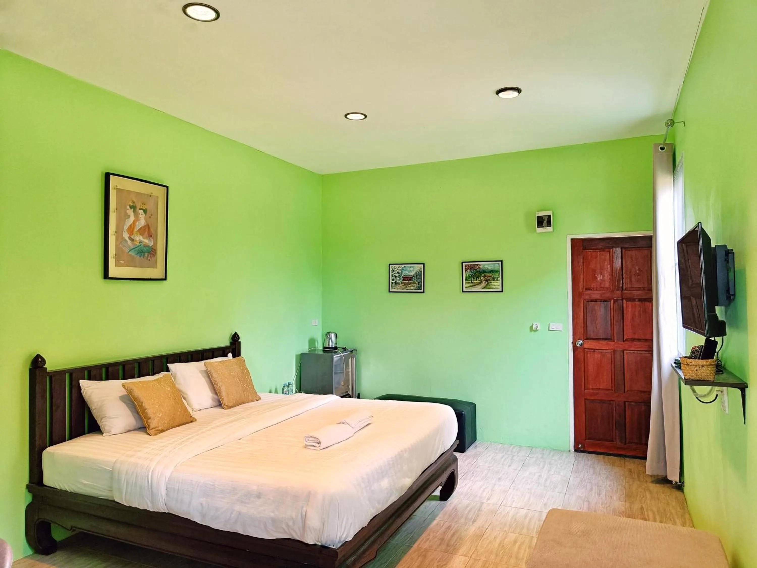 Bed in Kong Garden Resort