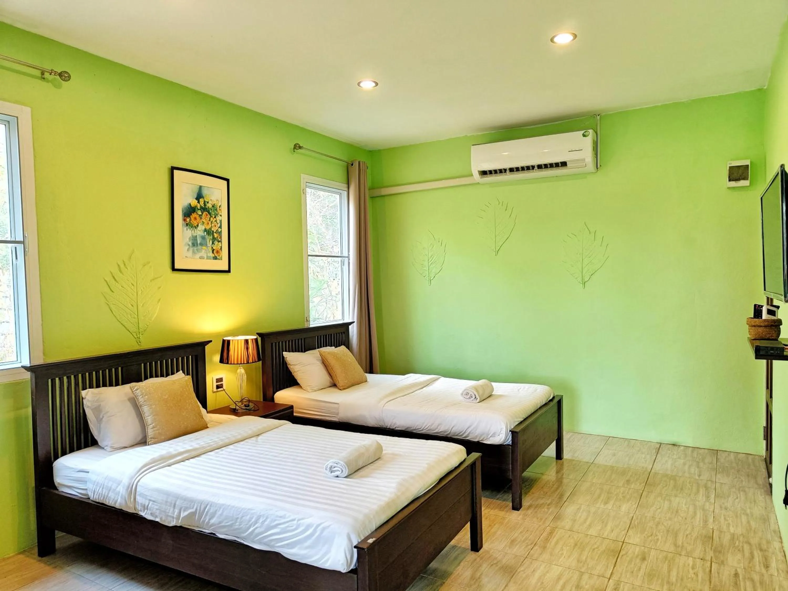 Bed in Kong Garden Resort