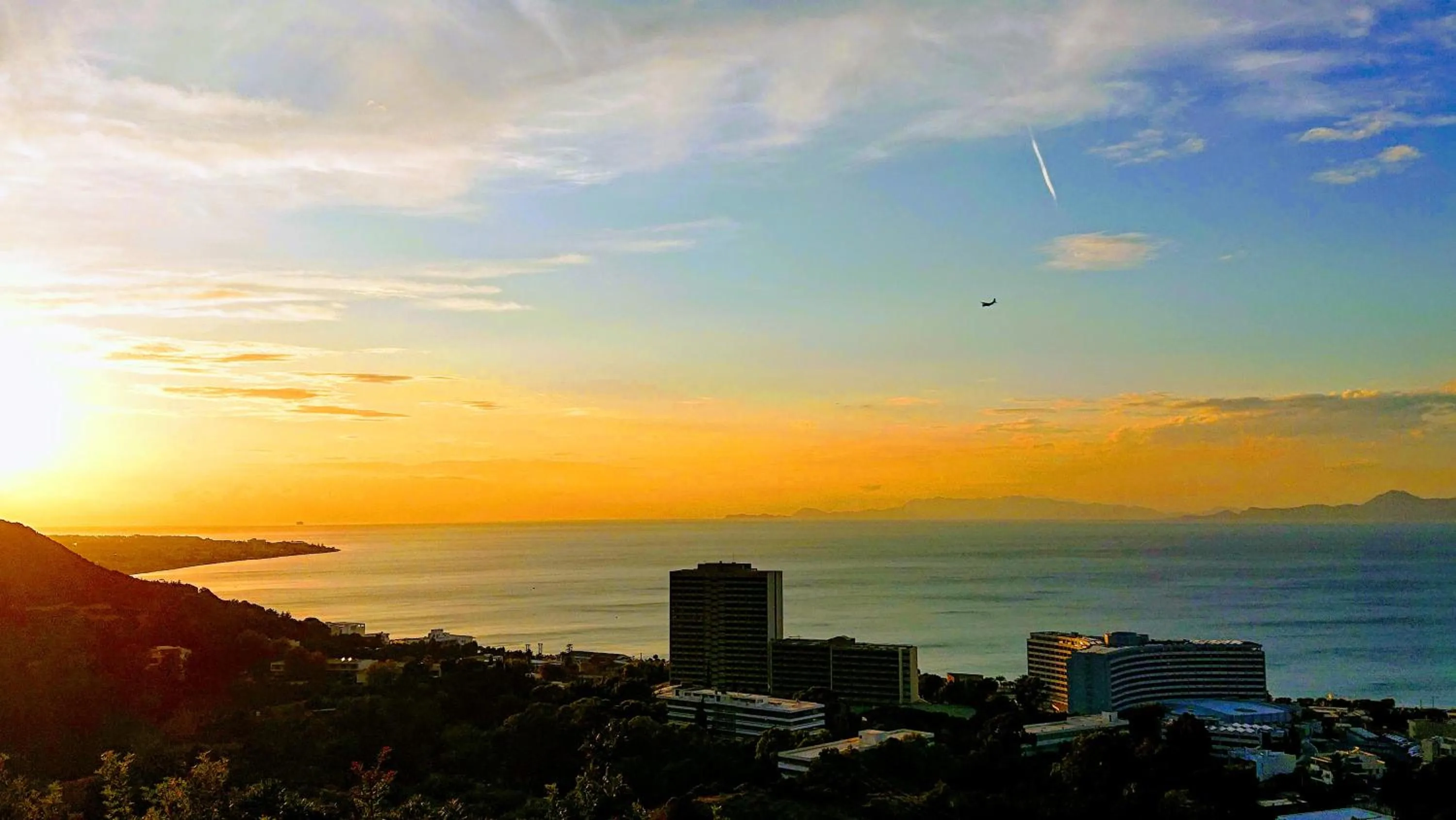 View (from property/room) in Rhodes Skyline Suite with out Door Jacuzzi Sea View A2