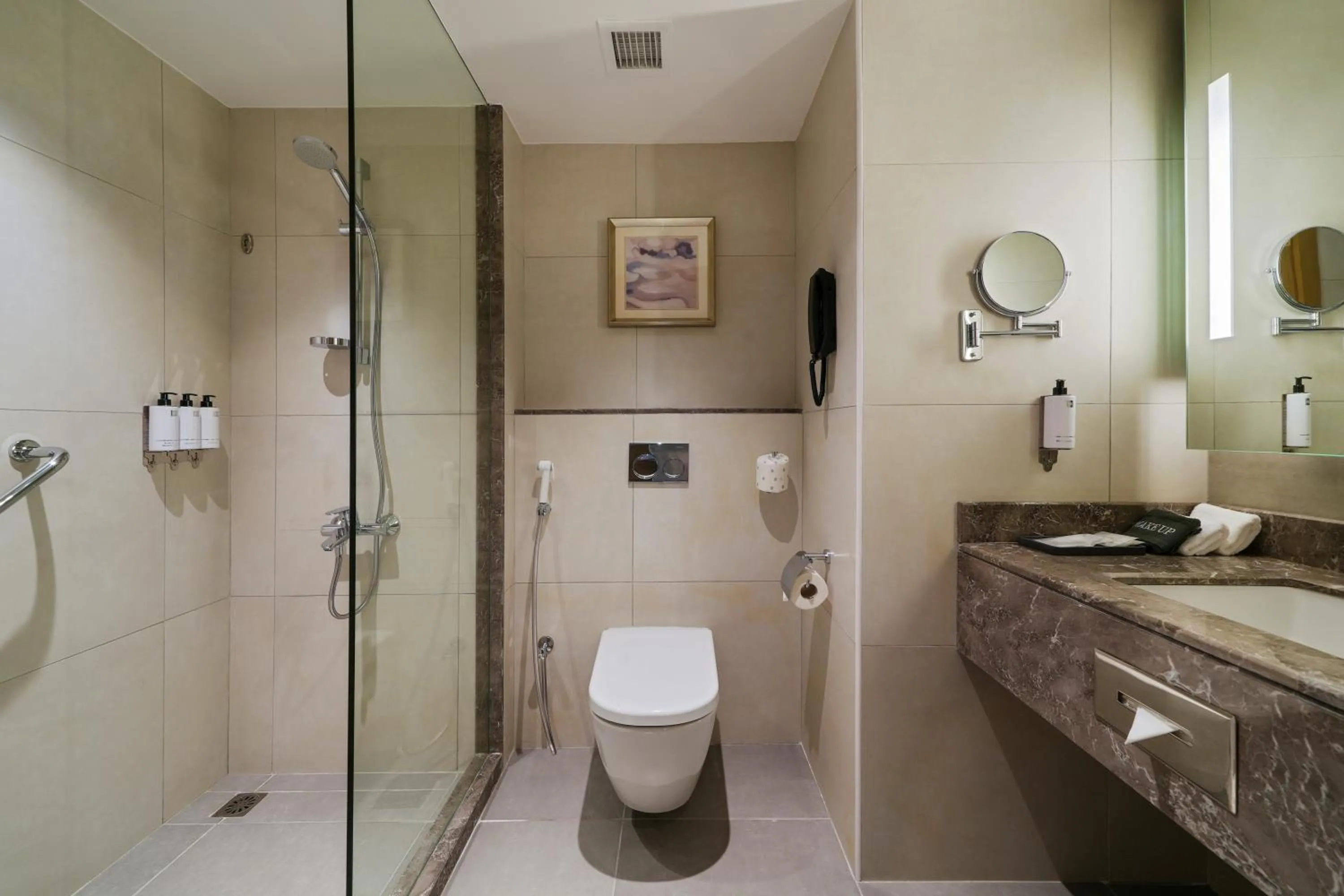 Toilet in Dar Rayhaan by Rotana Al Khobar